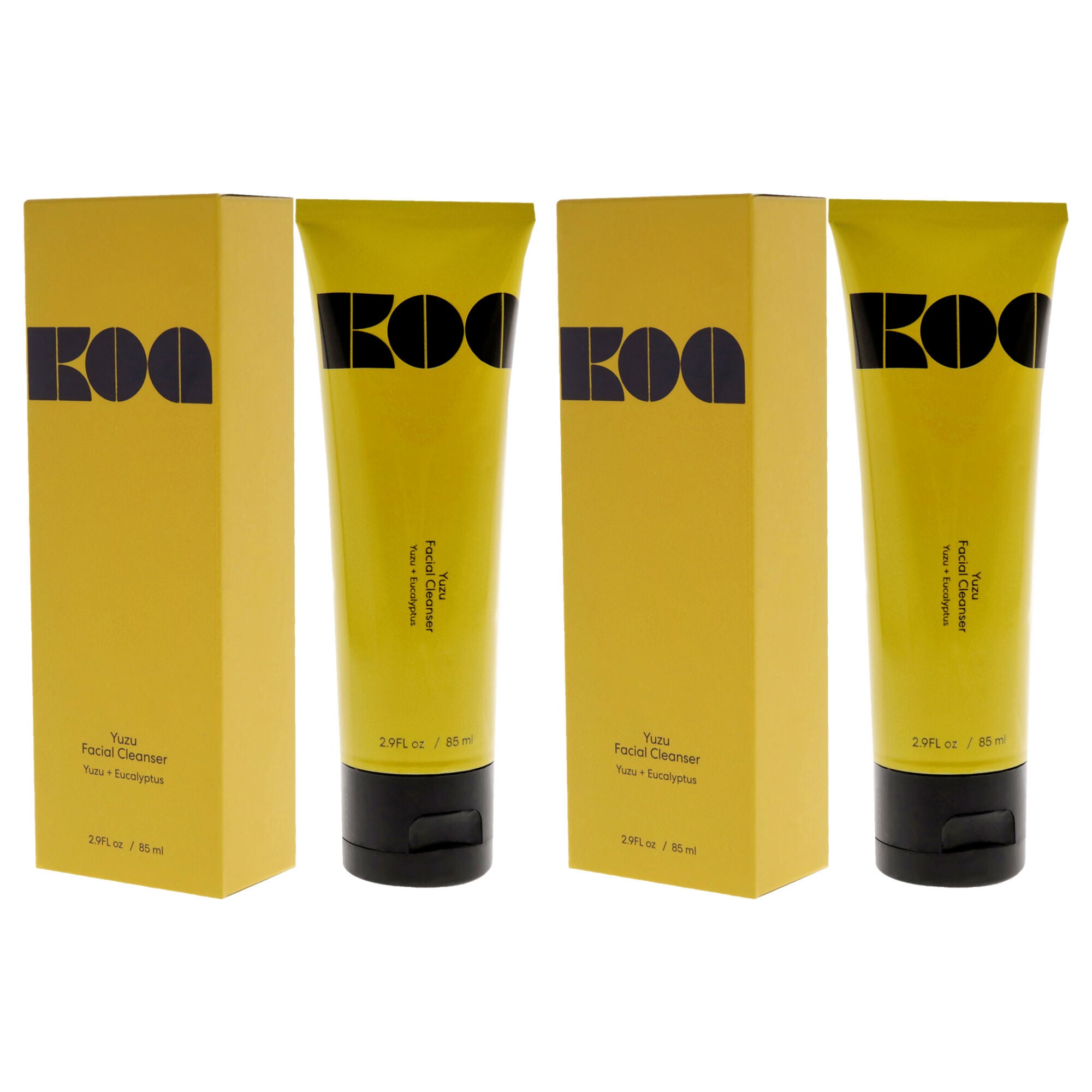 Yuzu Facial Cleanser by KOA for Unisex - 2.9 oz Cleanser - Pack of 2, See Description, alternate image number 1