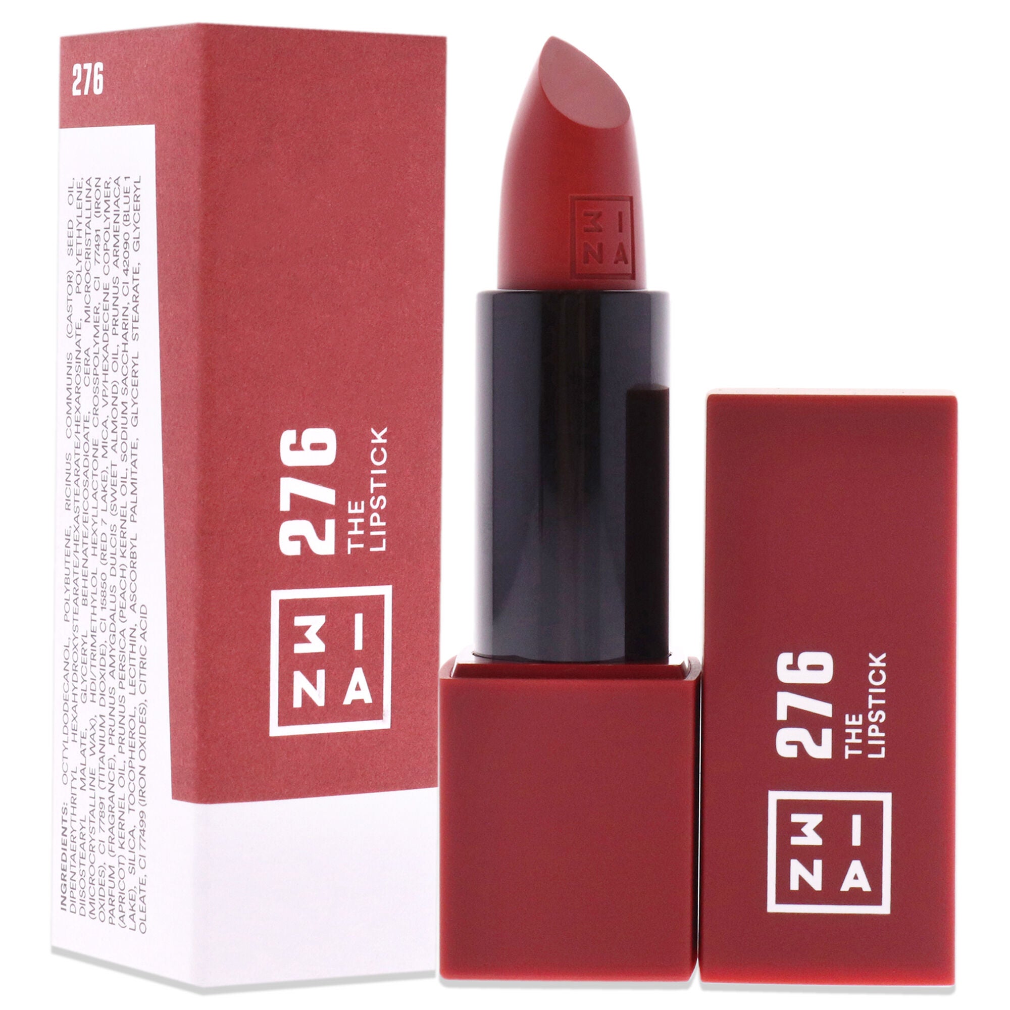 The Lipstick - 276 Shiny Dusty Red by 3INA for Women - 0.11 oz Lipstick, , alternate image number 6