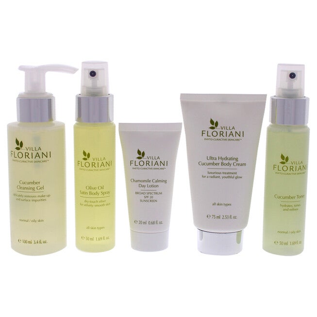Face and Body Travel Kit by Villa Floriani for Women - 5 Pc Gift Set, NA, alternate image number null