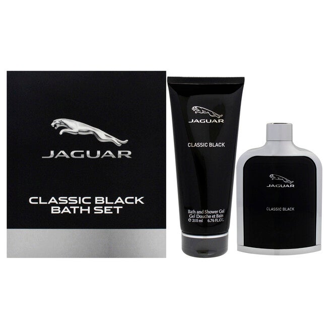 Jaguar Classic Black by Jaguar for Men - 2 Pc Gift Set 3.4oz EDT Spray, 6.76oz Bath and Shower Gel, NA, hi-res image number null