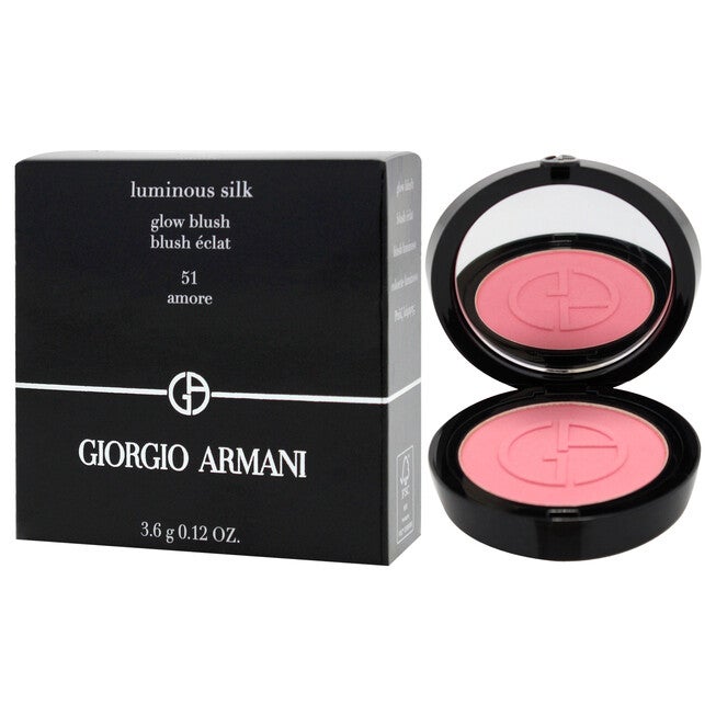 Luminous Silk Glow Blush- 51 Amore by Giorgio Armani for Women - 0.12 oz Blush, NA, alternate image number null