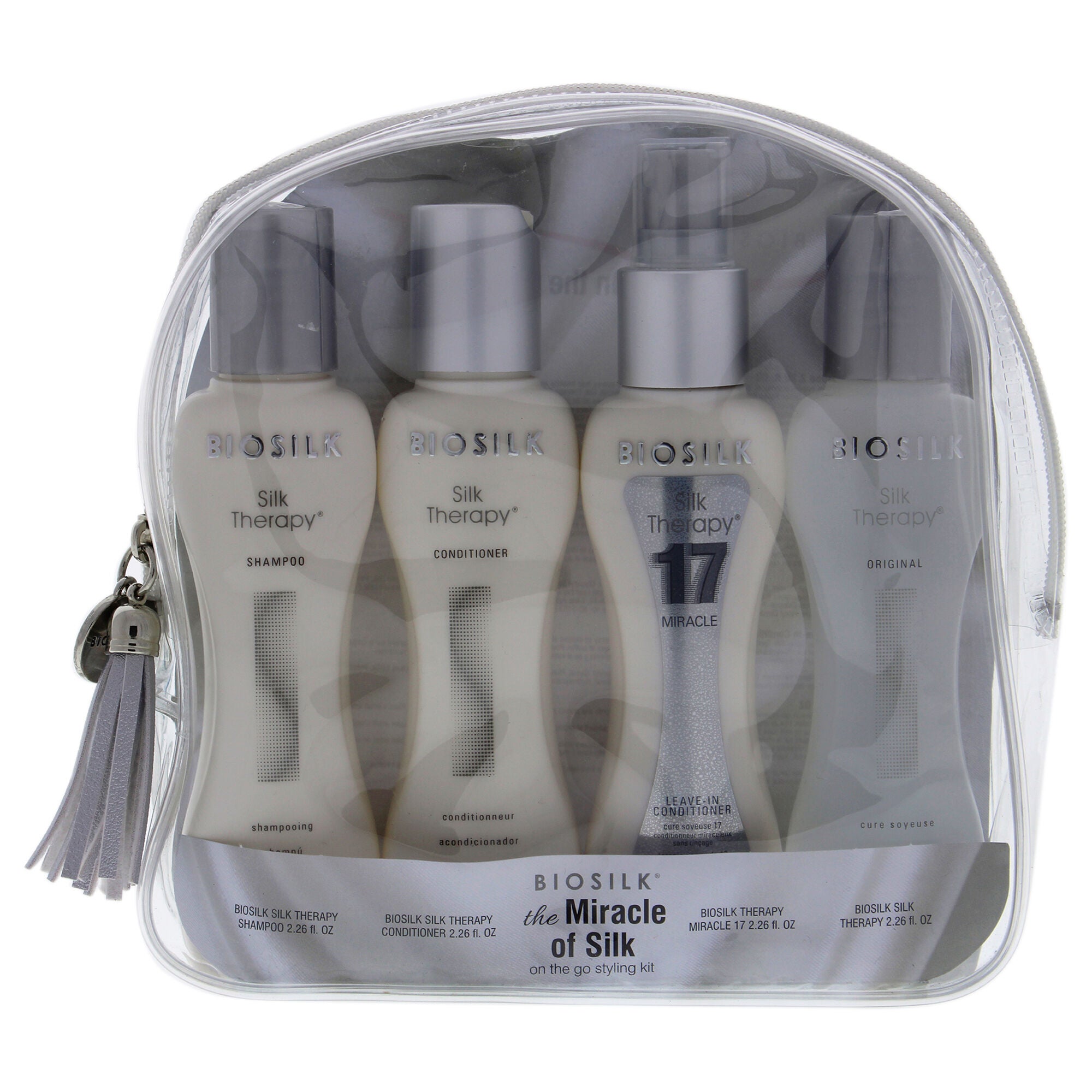 The Miracle of Silk Kit by Biosilk for Unisex - 4 Pc Gift Set | King Size