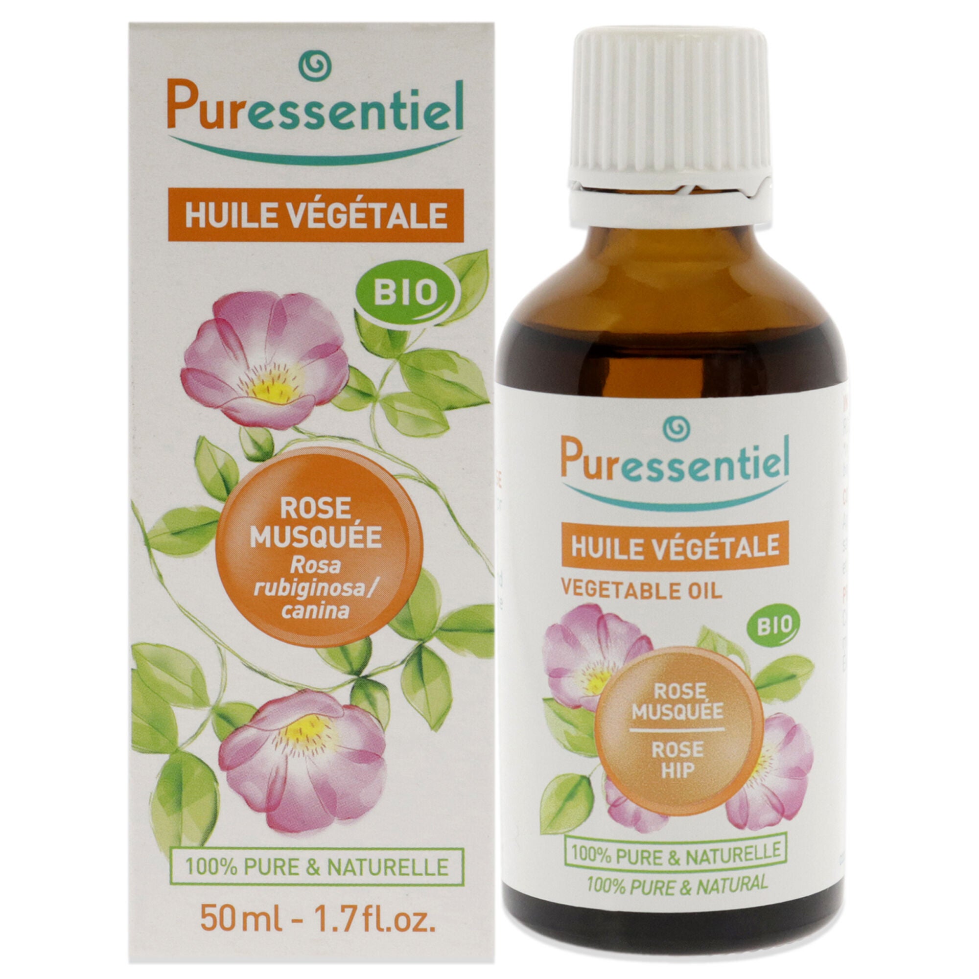 Organic Vegetable Oil - Rose Musquee by Puressentiel for Unisex - 1.7 oz Oil, See Description, hi-res image number 0