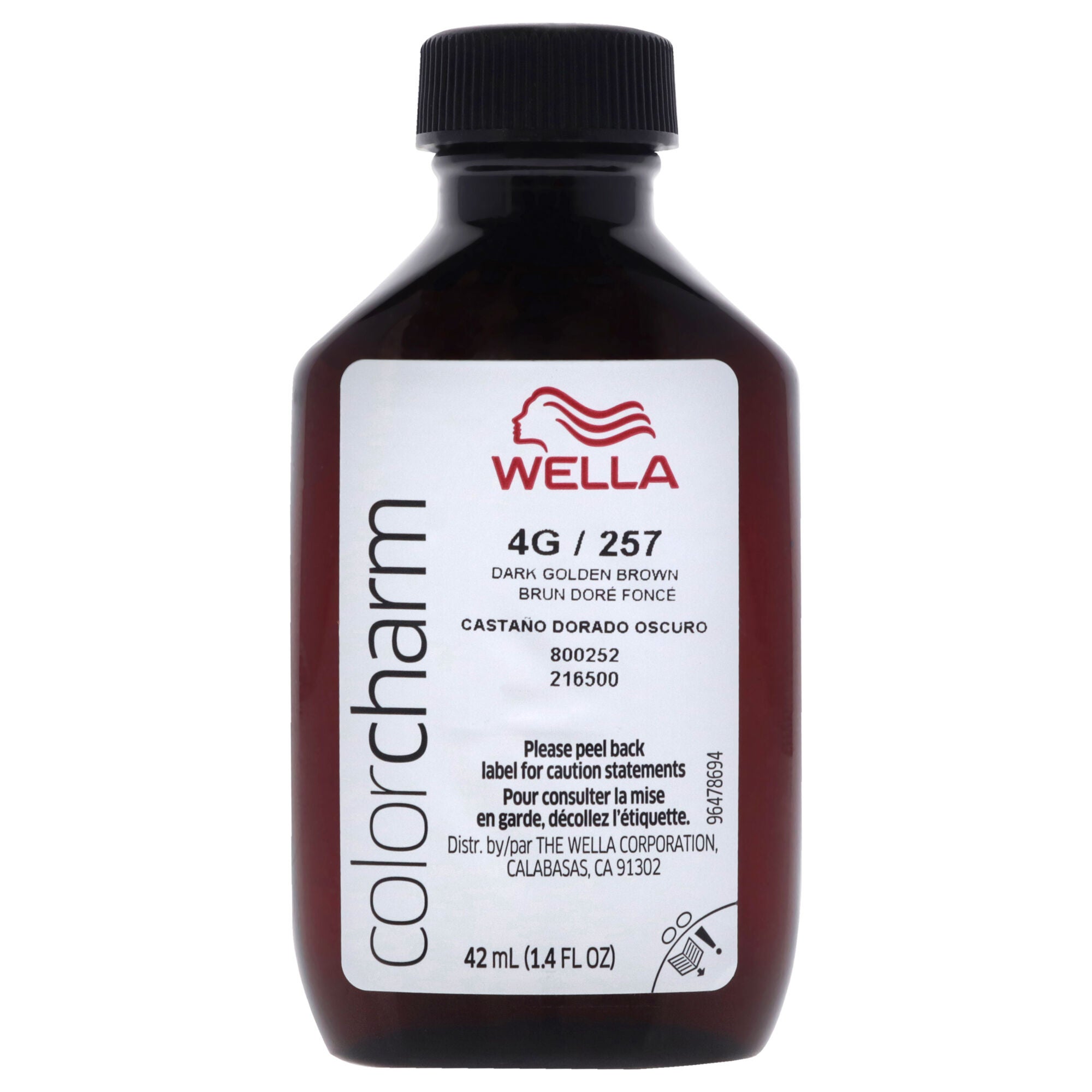 Color Charm Permanent Liquid Hair Color - 4G 257 Dark Golden Brown by Wella for Unisex - 1.42 oz Hair Color, See Description, alternate image number 1