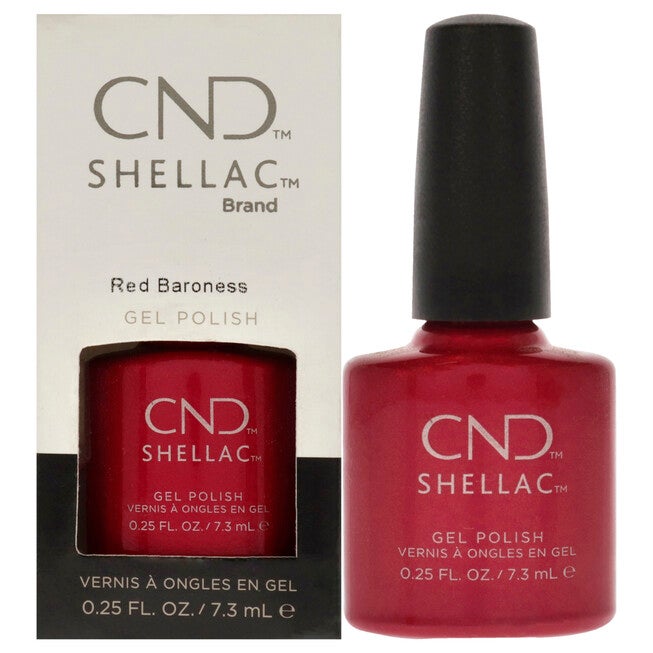 Shellac Nail Color - Red Baroness by CND for Women - 0.25 oz Nail Polish, NA, hi-res image number null