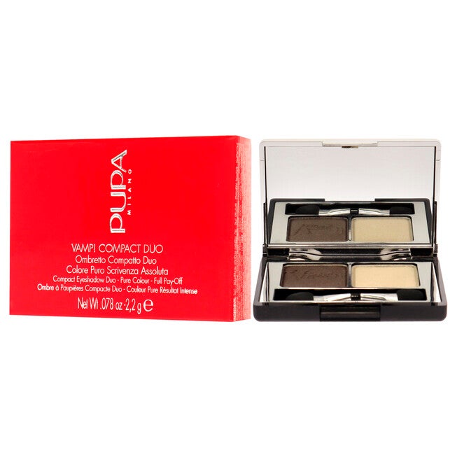 Vamp! Compact Duo Eyeshadow - 008 Cream Taupe by Pupa Milano for Women - 0.078 oz Eye Shadow, , alternate image number null