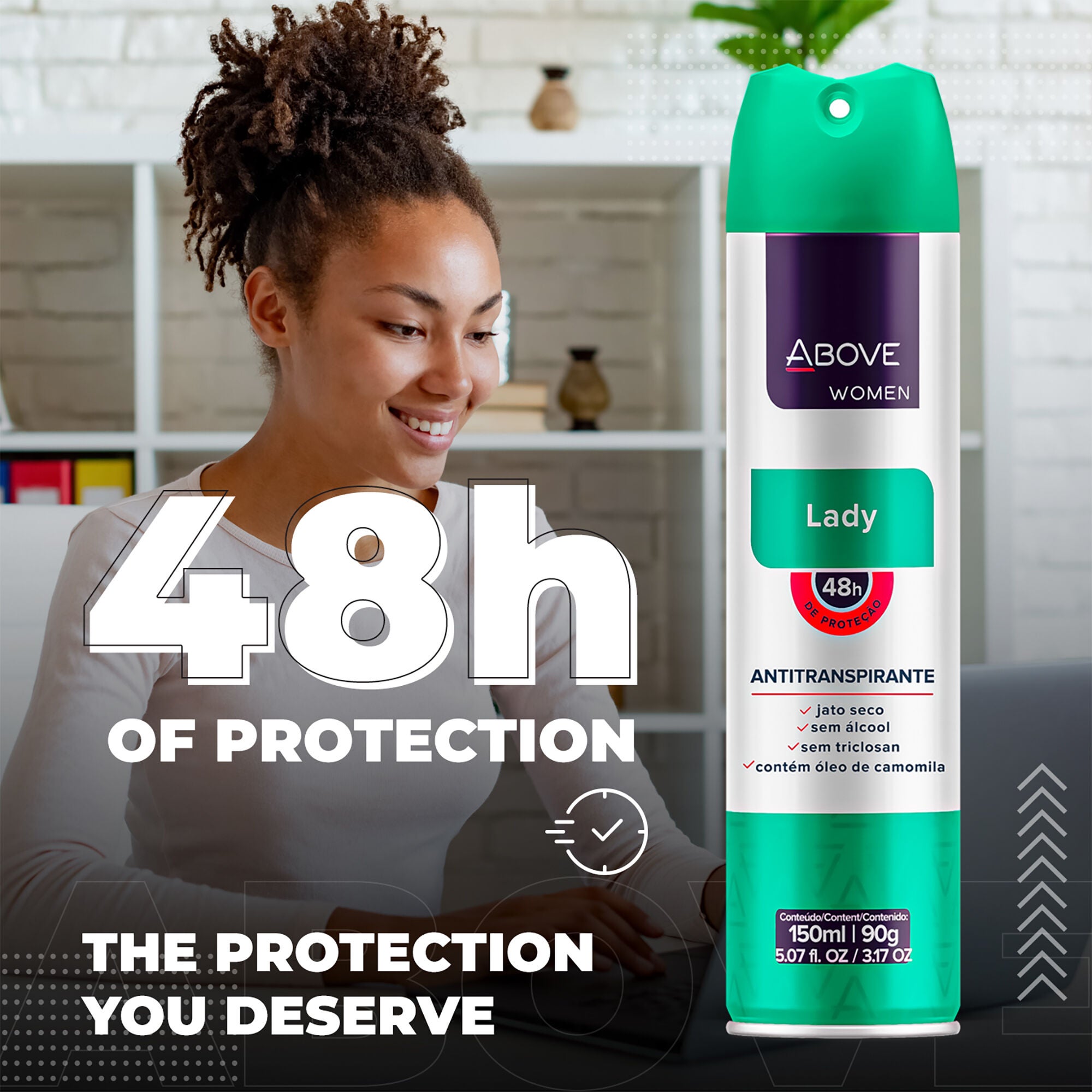 48 Hours Antiperspirant Deodorant - Lady by Above for Women - 3.17 oz Deodorant Spray - Pack of 4, , alternate image number 7