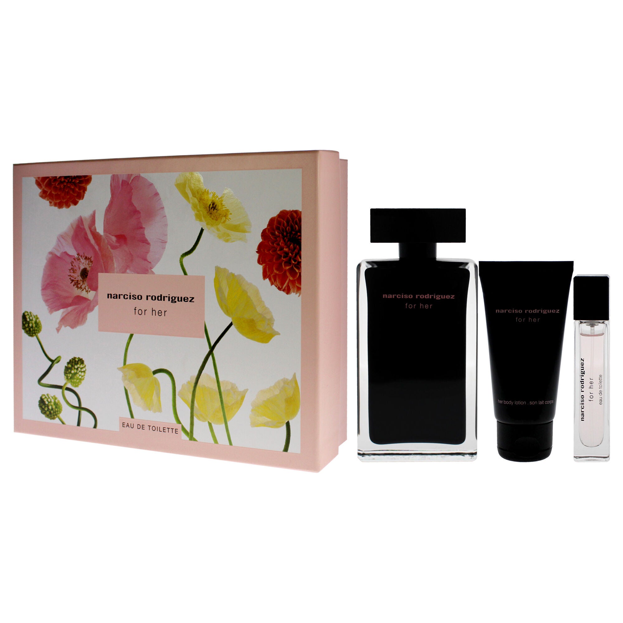 Narciso Rodriguez by Narciso Rodriguez for Women - 3 Pc Gift Set 3.3oz EDT Spray, 0.33oz EDT Purse Spray, 1.6oz Body Lotion, See Description, alternate image number 3