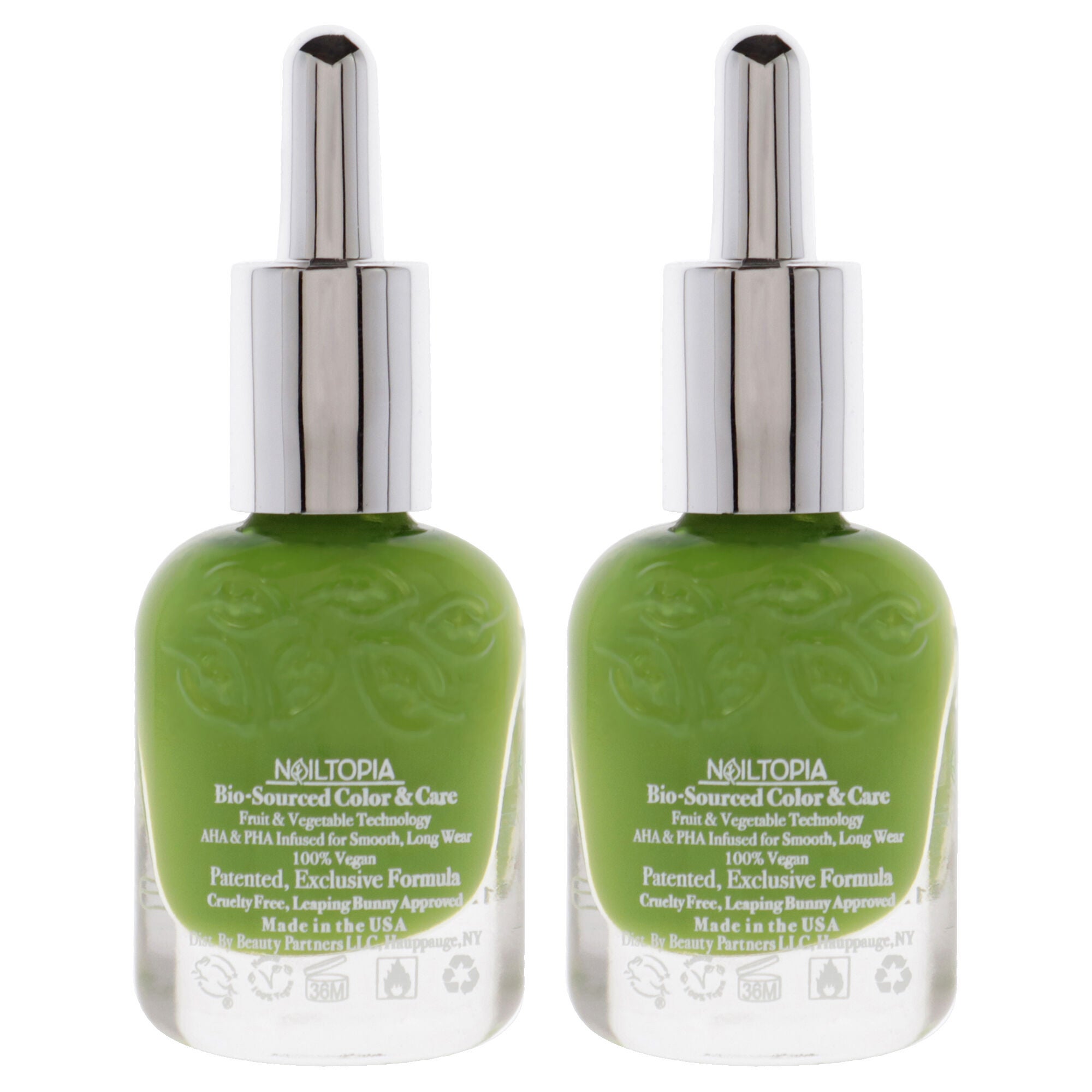 Bio-Sourced Chip Free Nail Lacquer - Green Goddess by Nailtopia for Women - 0.41 oz Nail Polish - Pack of 2, , alternate image number 3