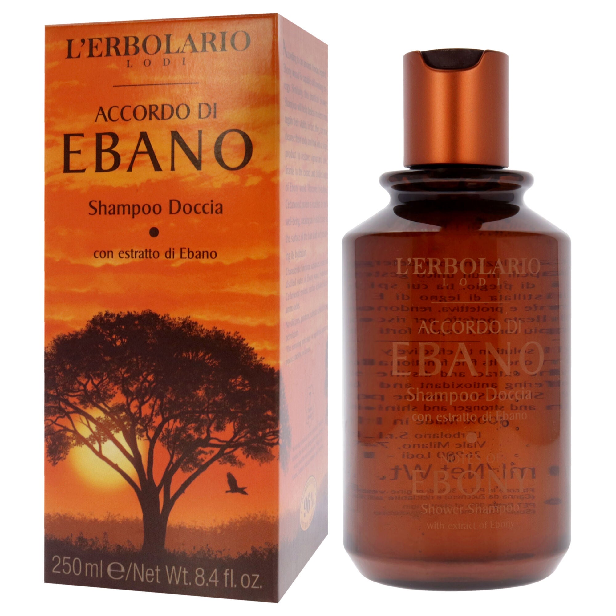 Notes of Ebony Shower Shampoo by LErbolario for Unisex - 8.4 oz Shampoo, See Description, alternate image number 1