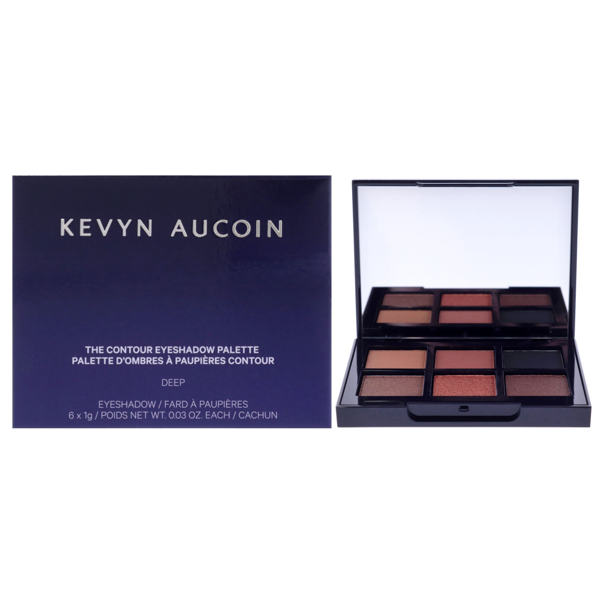 The Contour Eyeshadow Palette - Deep by Kevyn Aucoin for Women - 0.18 oz Eye Shadow, See Description, hi-res image number 0