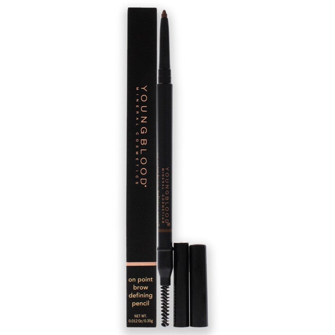 On Point Brow Defining Pencil - Soft Brown by Youngblood for Women - 0.012 oz Eyebrow Pencil, NA, hi-res image number null