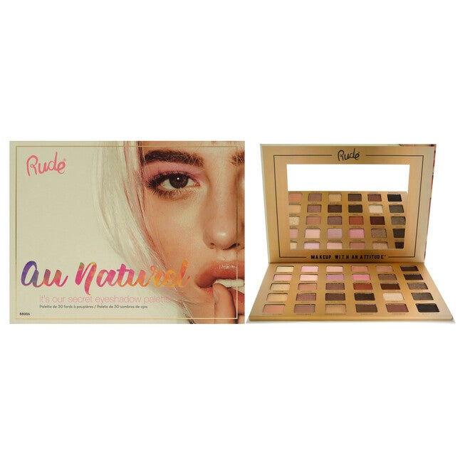Au Naturel 30 Eyeshadow Palette by Rude Cosmetics for Women - 1.05 oz Eye Shadow, NA, hi-res image number null