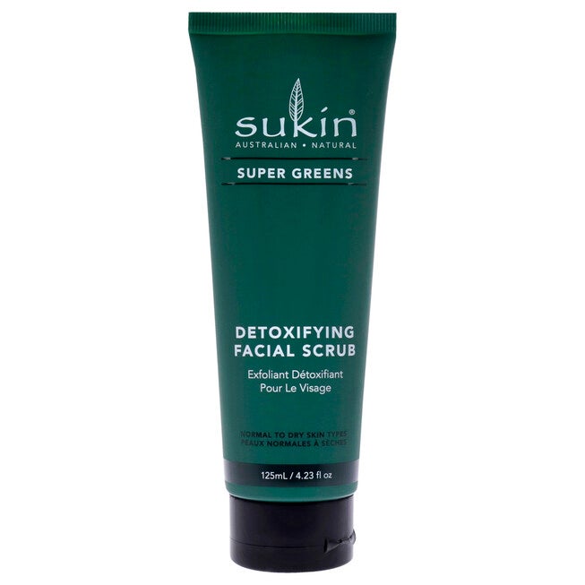 Super Greens Detoxifying Facial Scrub by Sukin for Women - 4.23 oz Scrub, See Description, hi-res image number null
