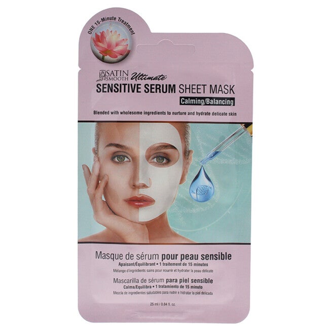 Sensitive Serum Sheet Mask by Satin Smooth for Unisex - 0.84 oz Mask, NA, hi-res image number null