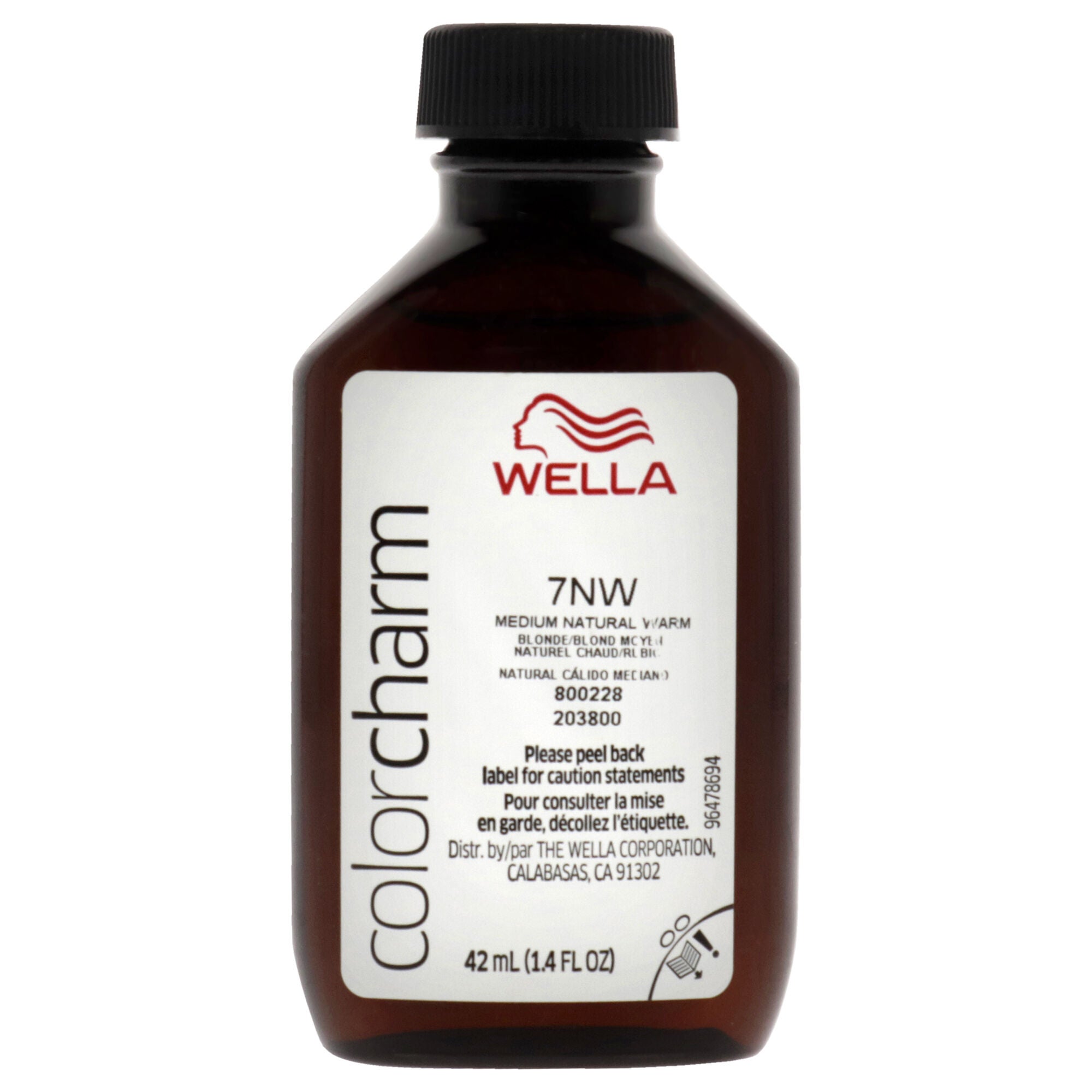 Color Charm Permanent Liquid Hair Color - 7NW Medium Natural Warm Blonde by Wella for Unisex - 1.42 oz Hair Color, See Description, alternate image number 4