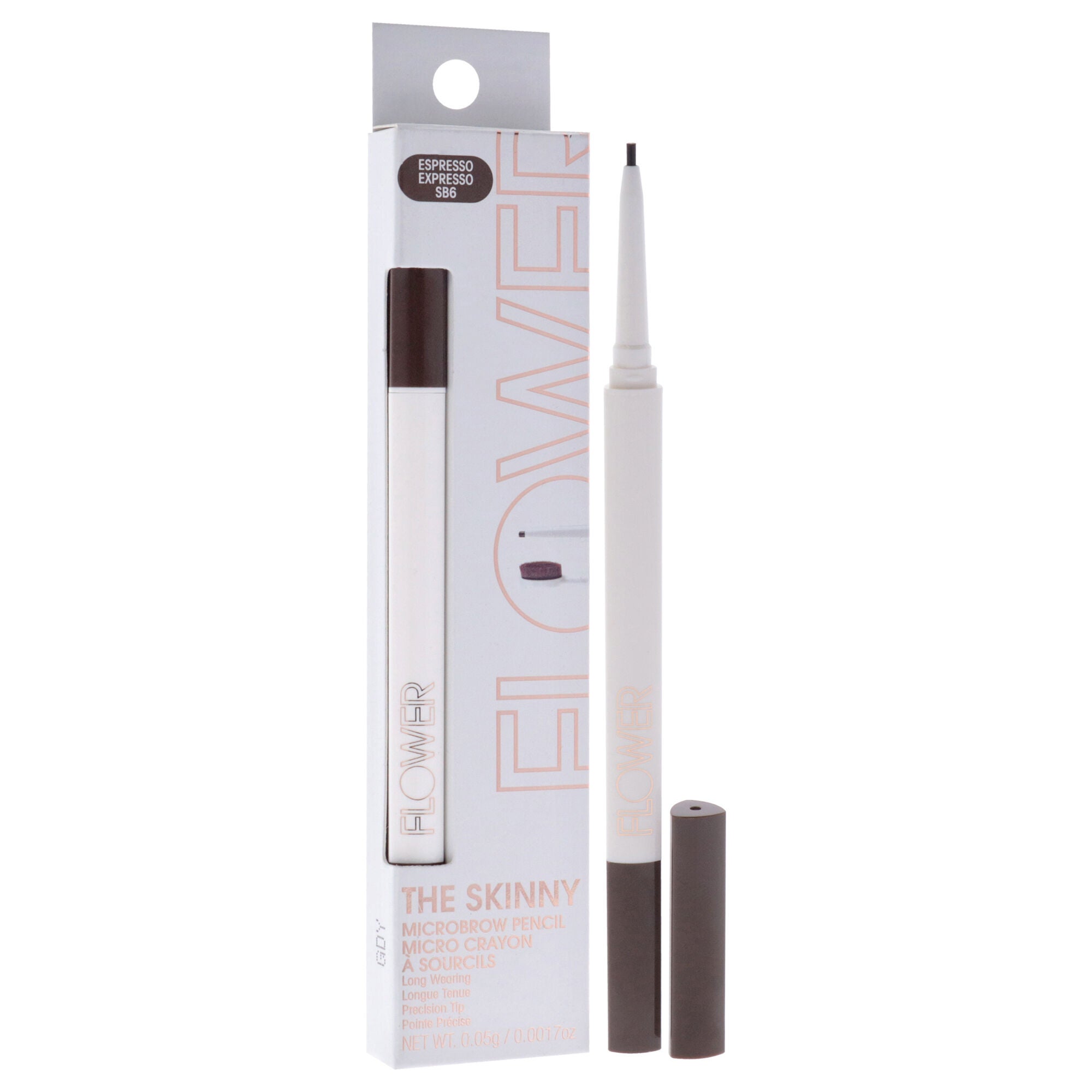 The Skinny Microbrow Pencil - SB6 Espresso by Flower Beauty for Women - 0.0017 oz Pencil, See Description, alternate image number 2