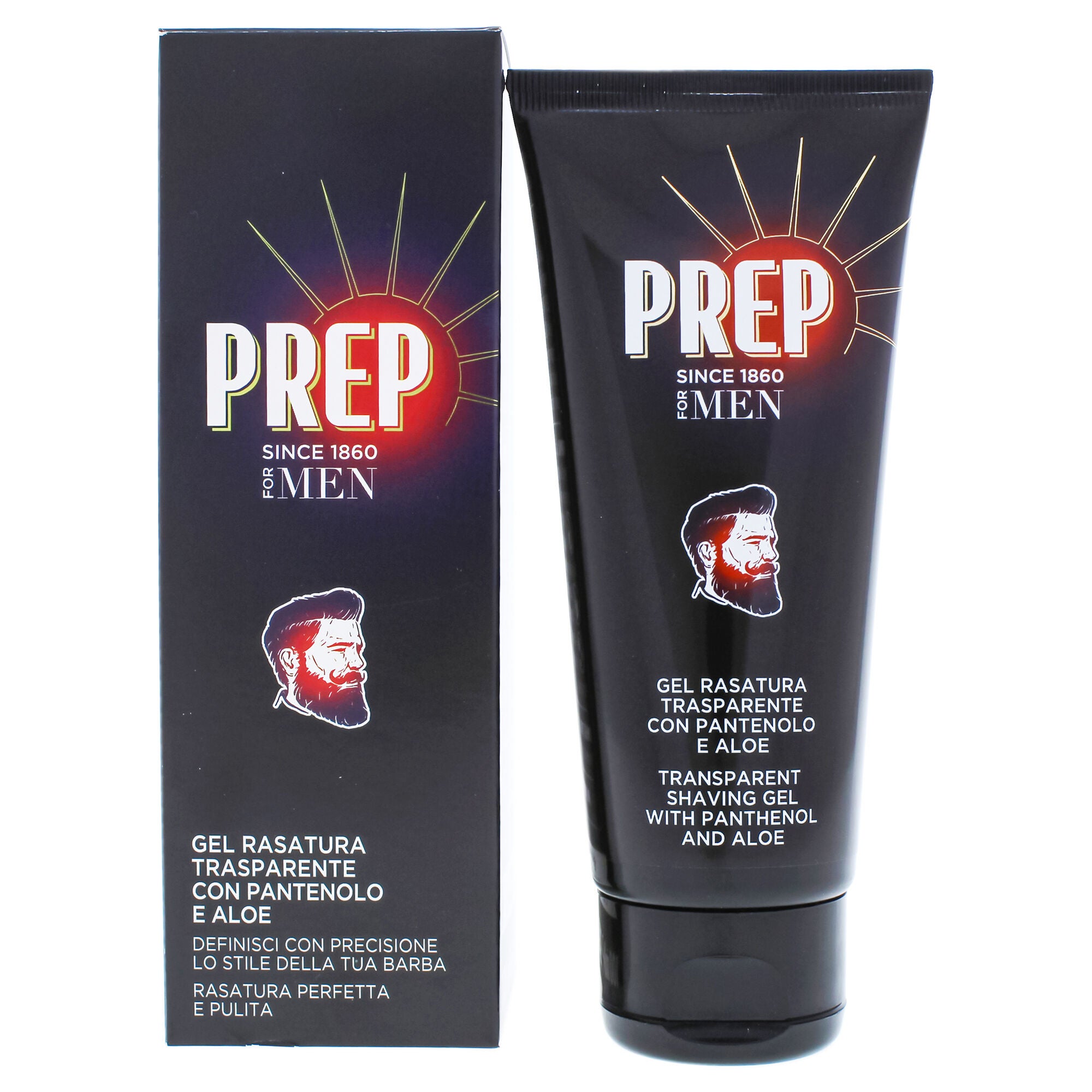 Transparent Shaving Gel with Panthenol and Aloe by Prep for Men - 3.4 oz Shaving Gel, See Description, hi-res image number 0