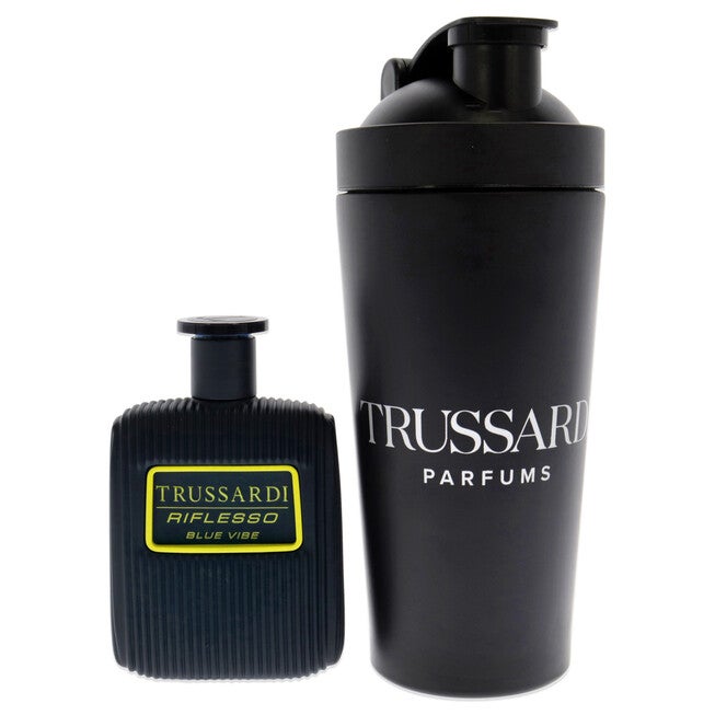 Riflesso Blue Vibe by Trussardi for Men - 2 Pc Gift Set 3.4 oz EDT Spray, Sport Bottle, NA, alternate image number null