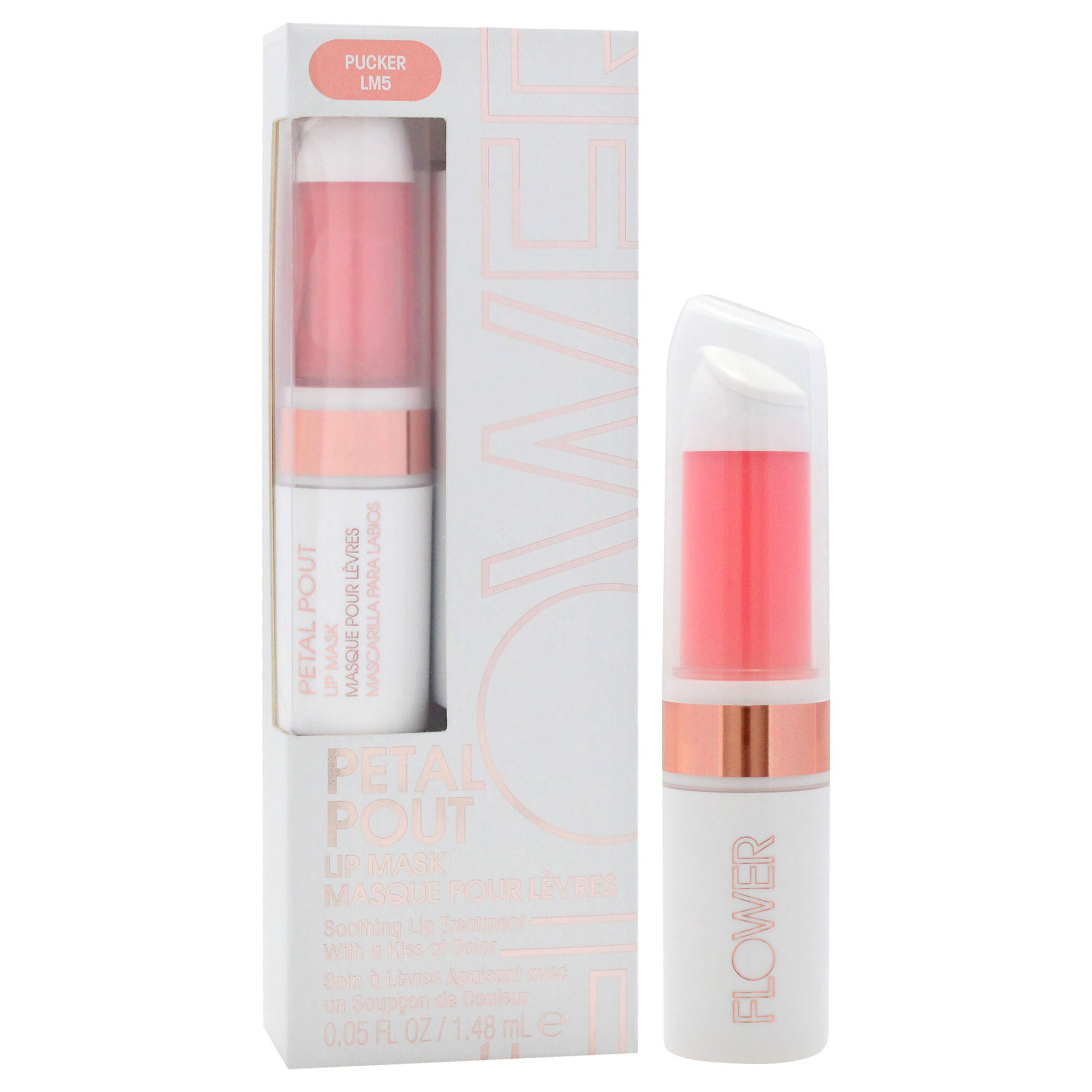 Petal Pout Lip Mask - LM5 Pucker by Flower Beauty for Women - 0.05 oz Lip Mask, See Description, alternate image number 2