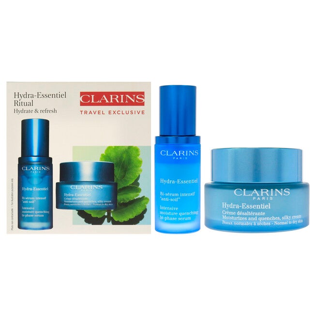 Hydra-Essentiel Experts Set by Clarins for Women - 2 Pc Set 1.7oz Moisturizing and Quench Light Cream, 1oz HydraQuench Intensive Serum, , alternate image number 4