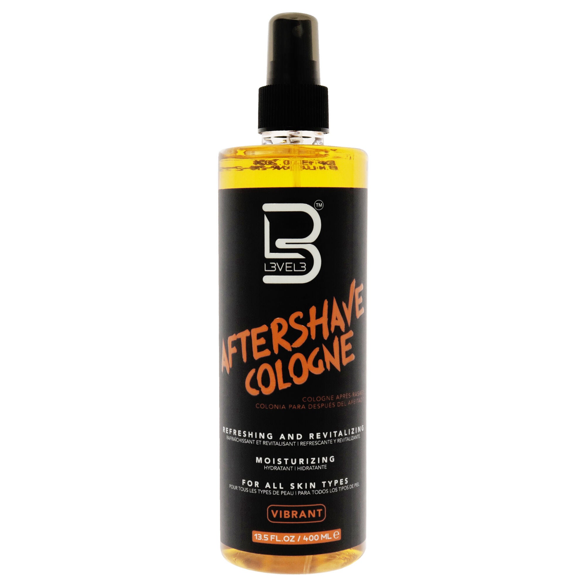 After Shave Cologne - Vibrant by L3VEL3 for Men - 13.5 oz After Shave, See Description, hi-res image number 0