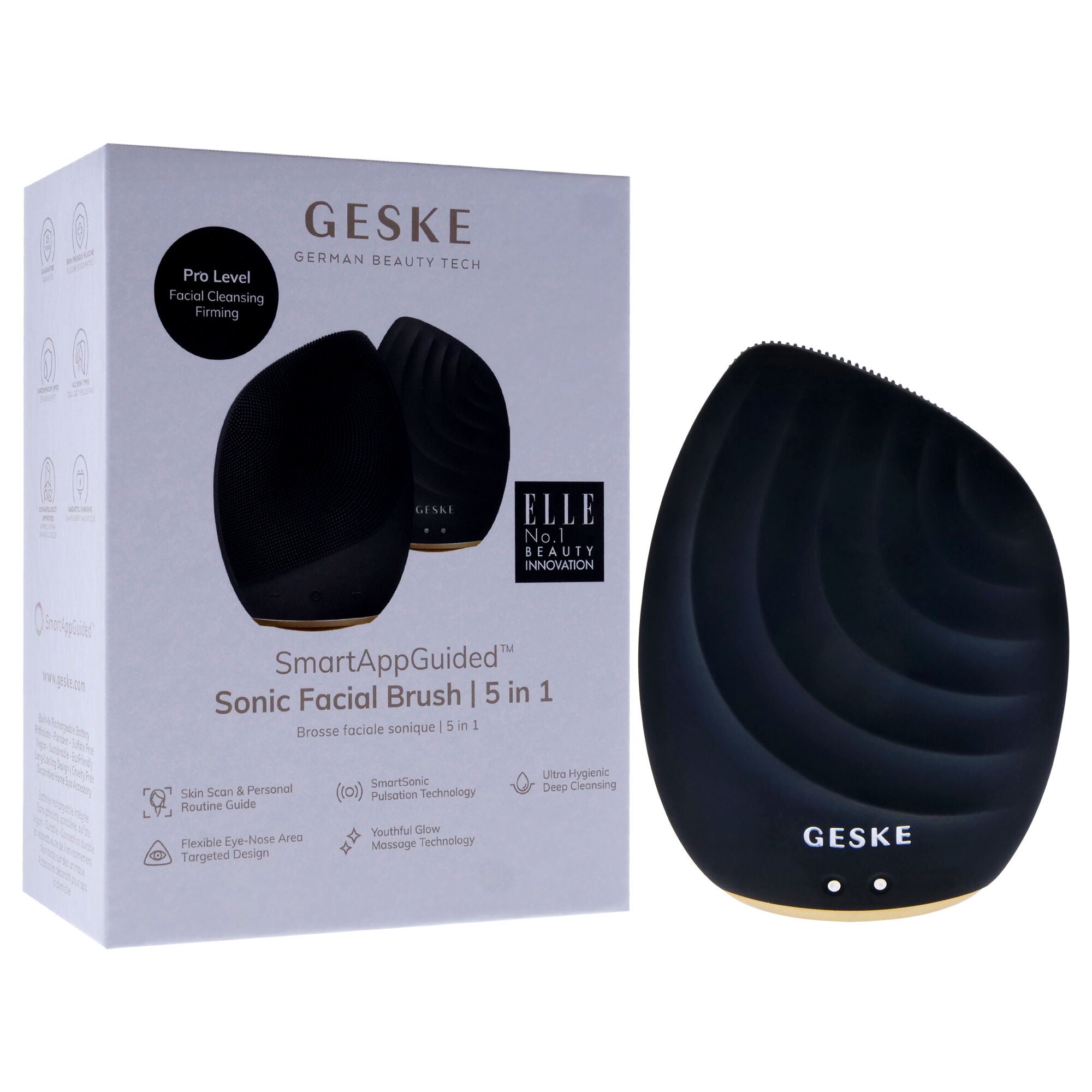 Sonic Facial Brush 5 in 1 - Gray by Geske for Women - 1 Pc Brush, , alternate image number 6
