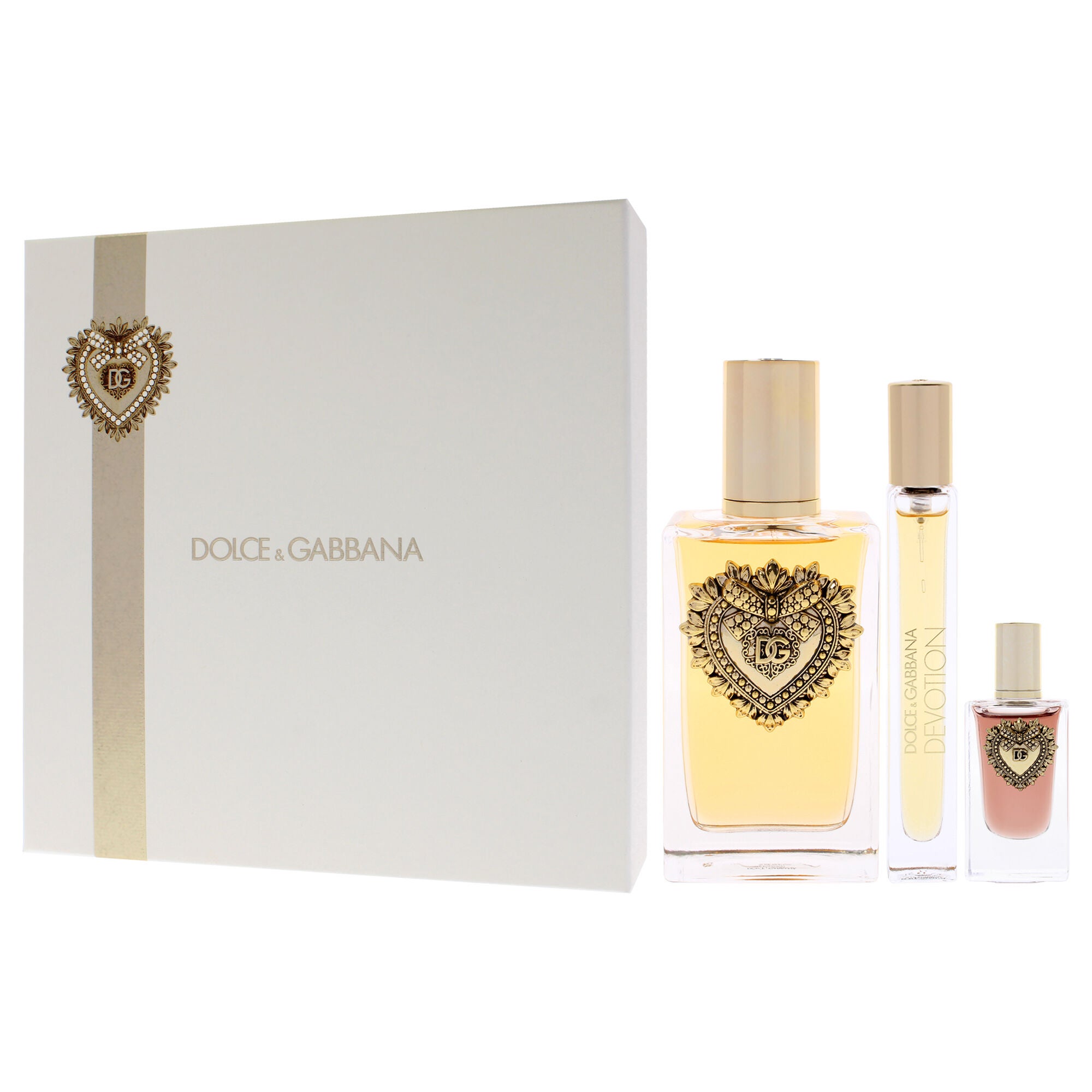 Devotion by Dolce and Gabbana for Women - 3 Pc Gift Set 3.3oz EDP Spray, 0.33oz EDP Spray (Mini), 0.17oz EDP Splash (Mini), Clear, alternate image number 3