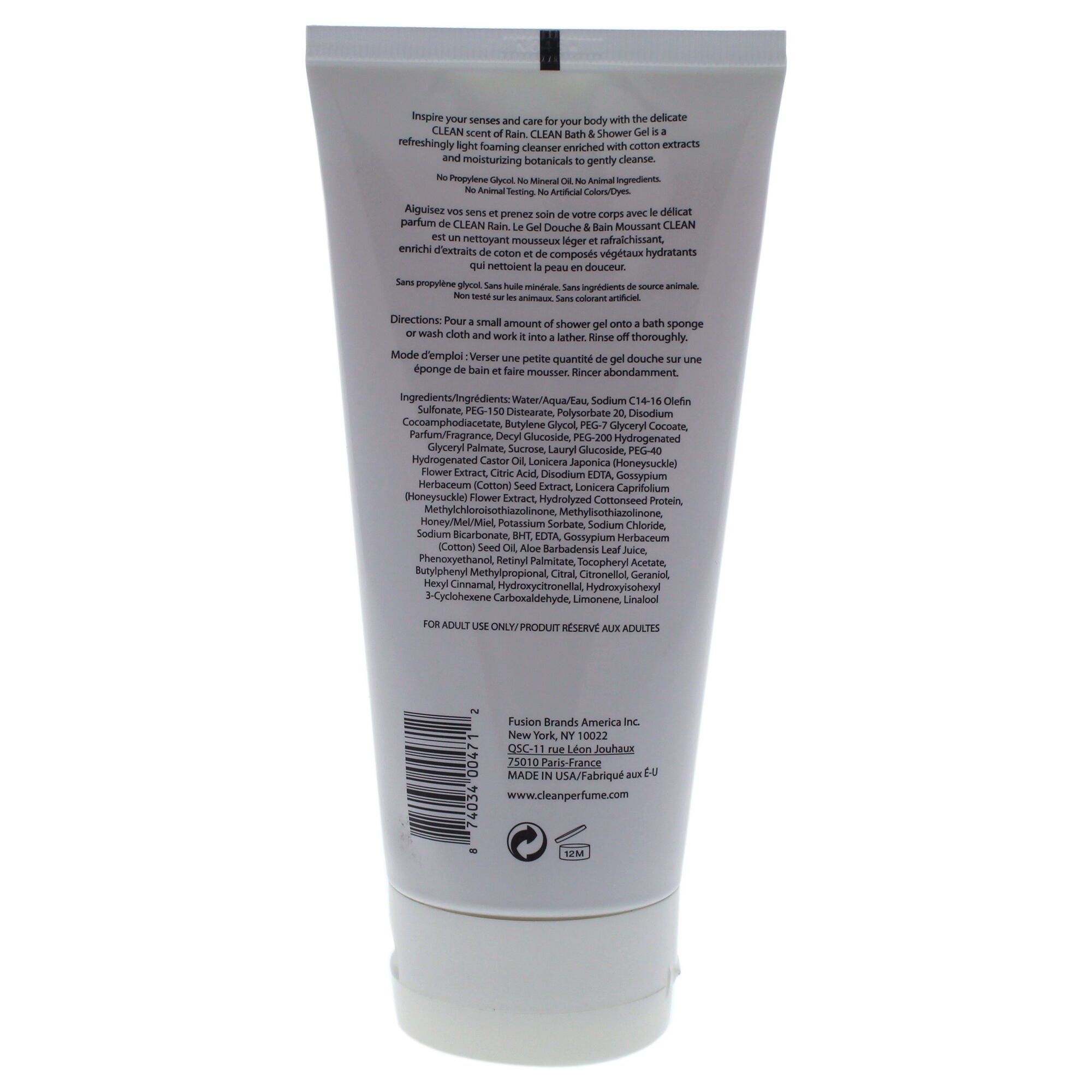 Clean Rain Bath and Shower Gel by Clean for Women - 6 oz Shower Gel, , alternate image number 3