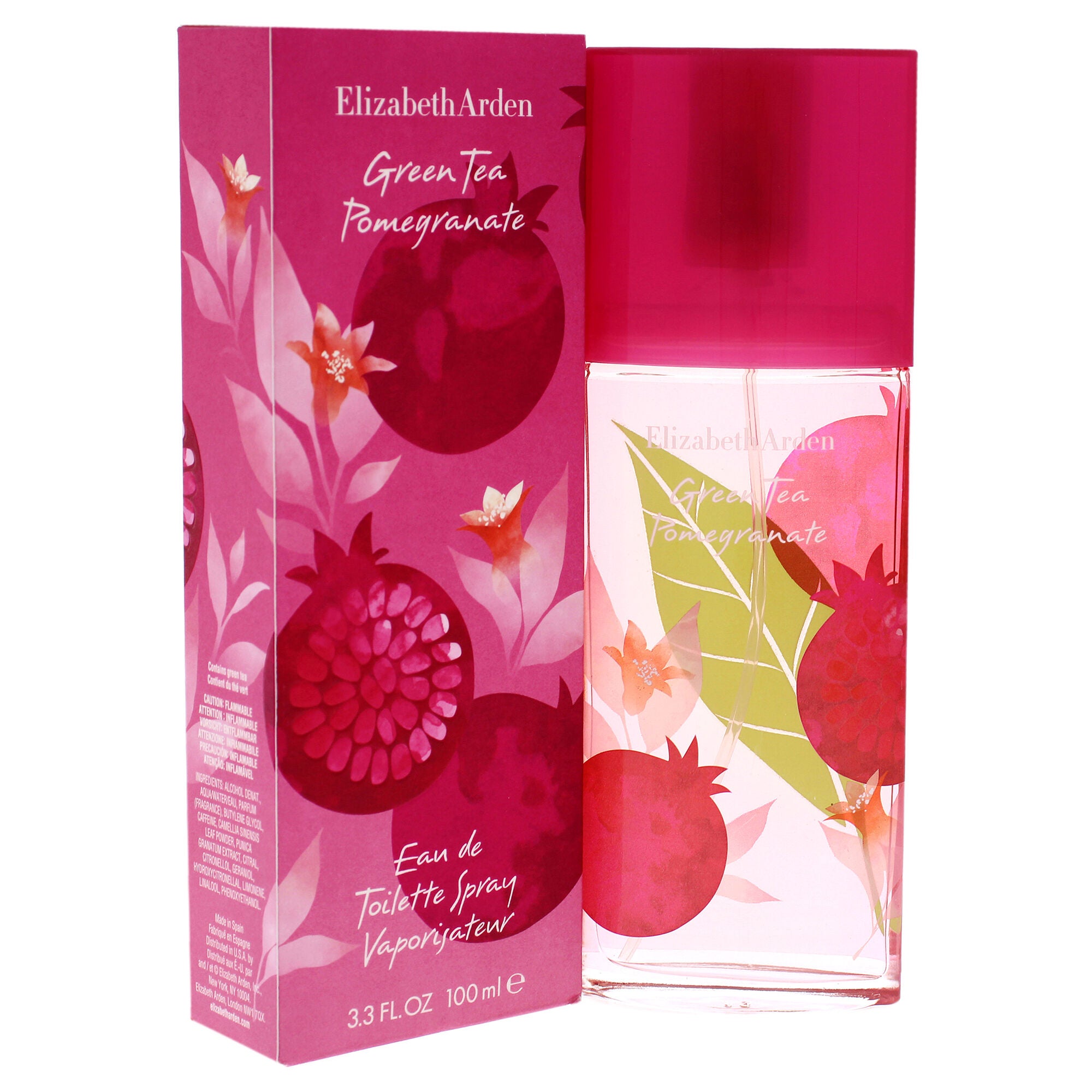 Green Tea Pomegranate by Elizabeth Arden for Women - 3.4 oz EDT Spray, See Description, alternate image number 1