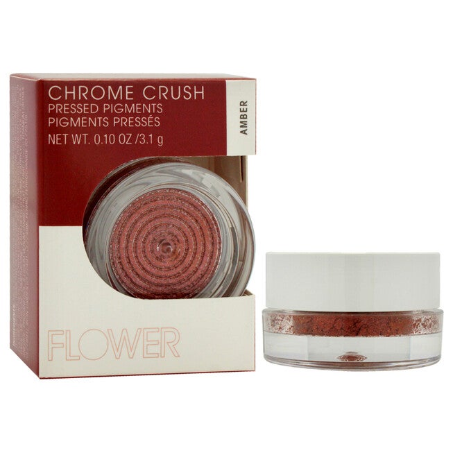 Chrome Crush Pressed Pigments - Amber by Flower Beauty for Women - 0.10 oz Eye Shadow, NA, alternate image number null