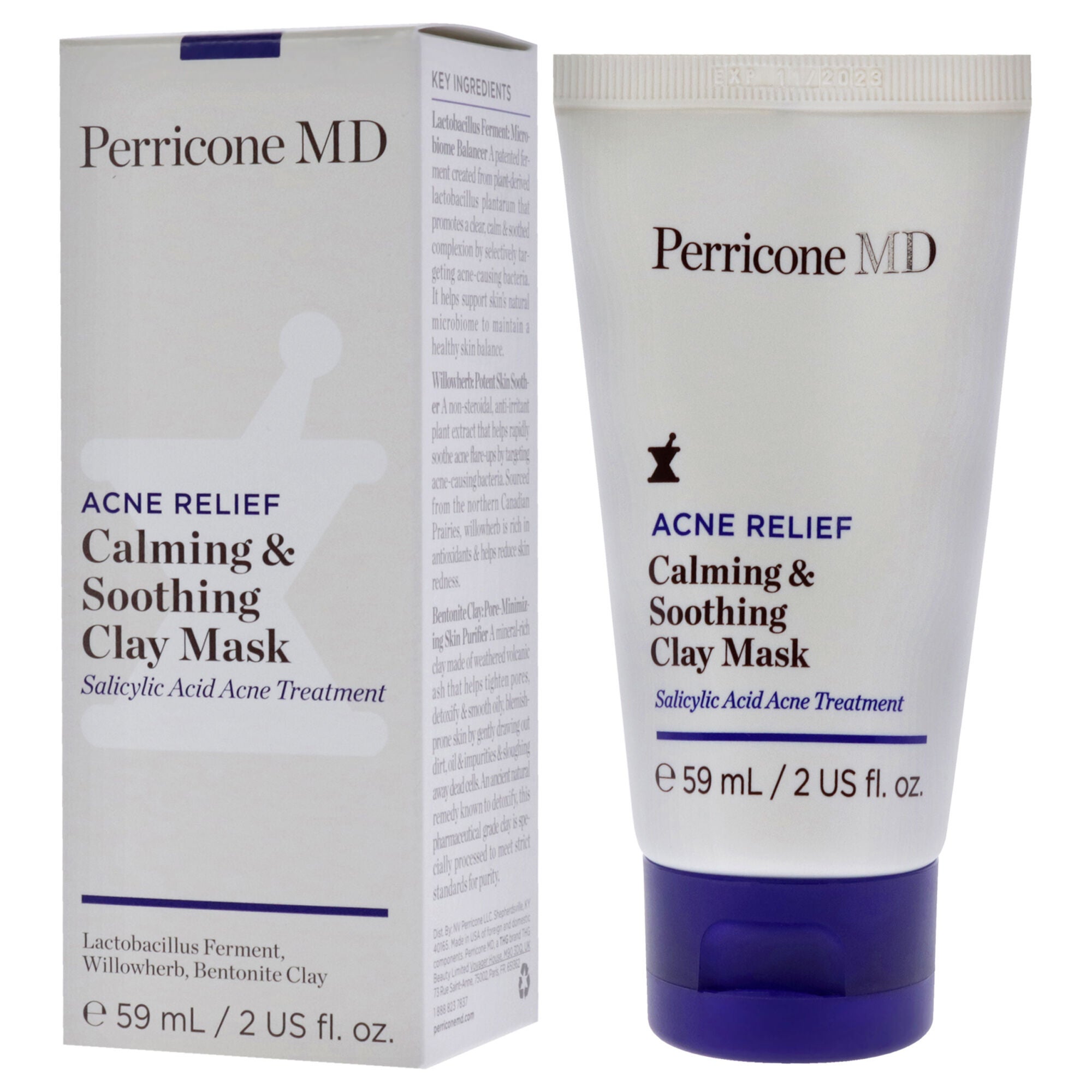 Acne Relief Calming and Soothing Clay Mask by Perricone MD for Unisex - 2 oz Mask, See Description, alternate image number 2