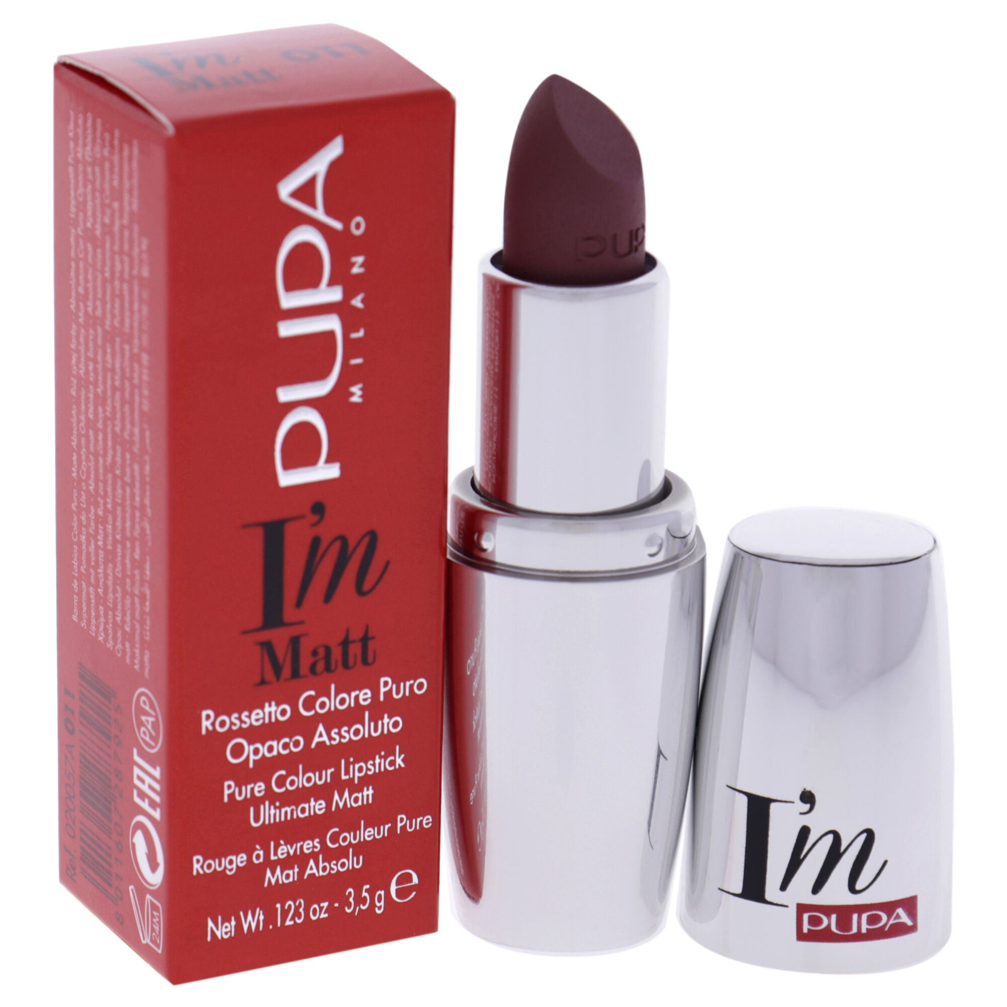 I Am Matte Pure Colour Lipstick - 011 Intense Nude by Pupa Milano for Women - 0.123 oz Lipstick, , alternate image number 6