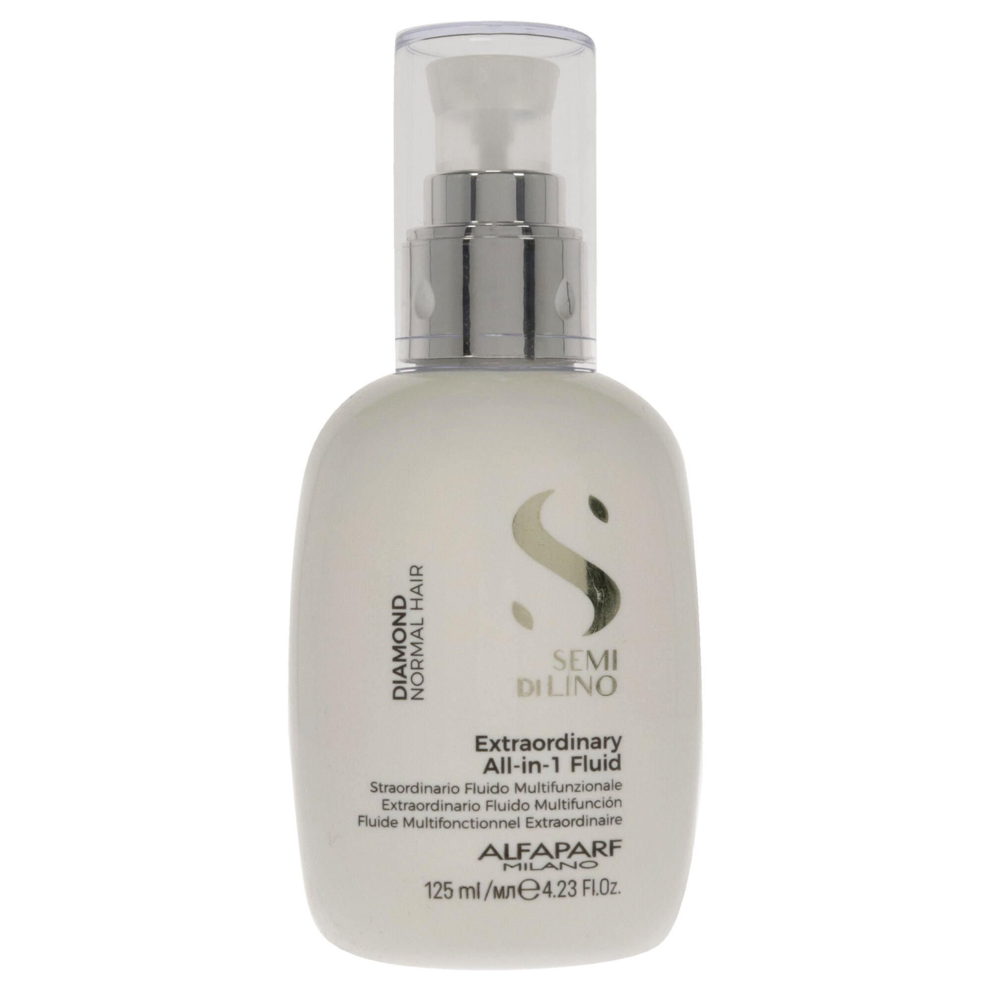 Semi Di Lino Diamond Extraordinary All-in-1 Fluid by Alfaparf Milano for Unisex - 4.23 oz Treatment, See Description, hi-res image number 0