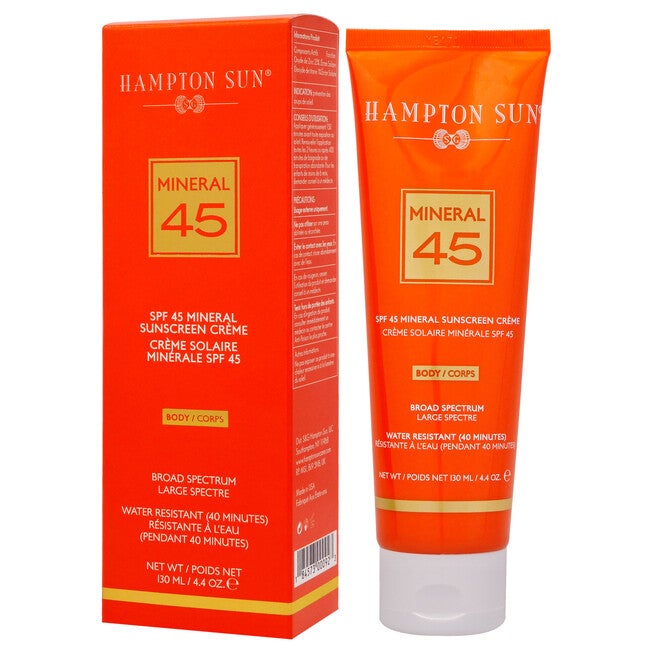 Mineral Sunscreen Creme for Body SPF 45 by Hampton Sun for Unisex - 4.4 oz Sunscreen, NA, alternate image number null