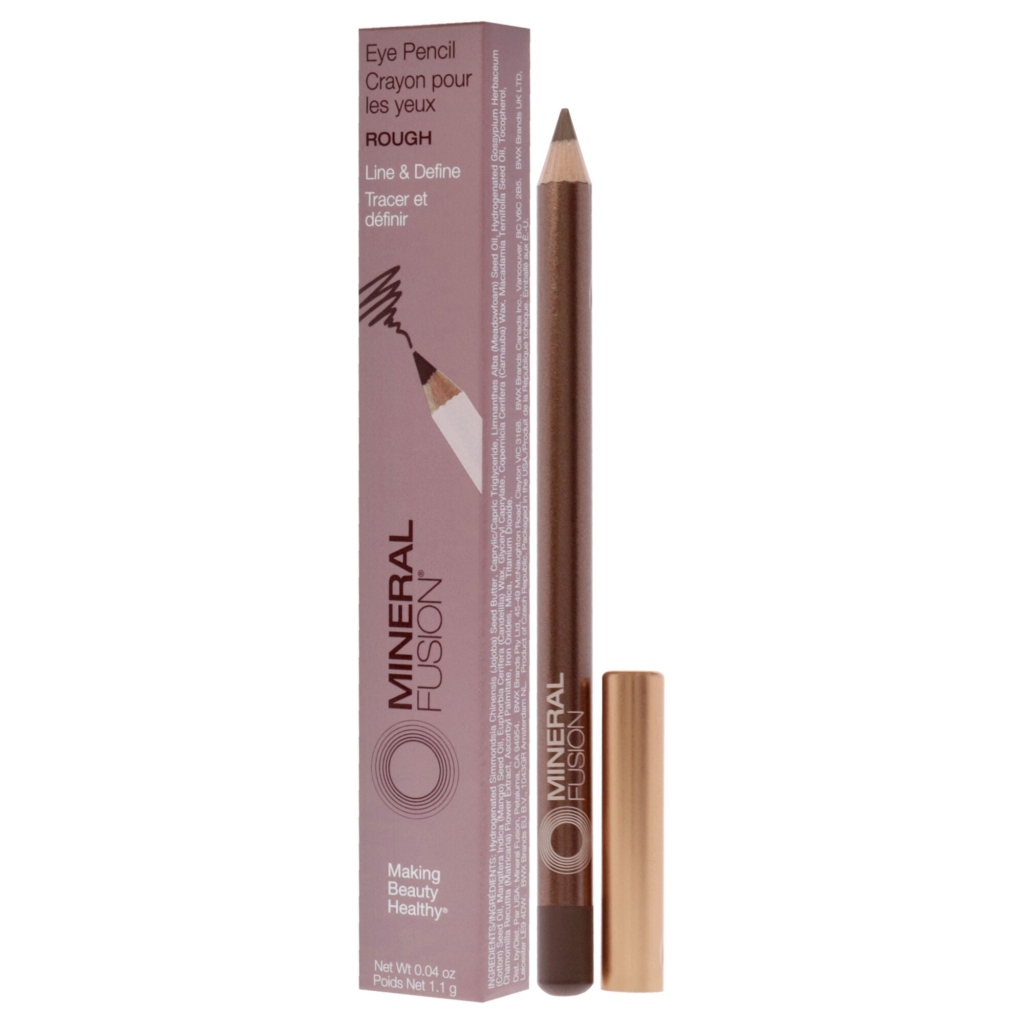 Eye Liner Pencil - Rough by Mineral Fusion for Women - 0.04 oz Eyeliner, , alternate image number 7