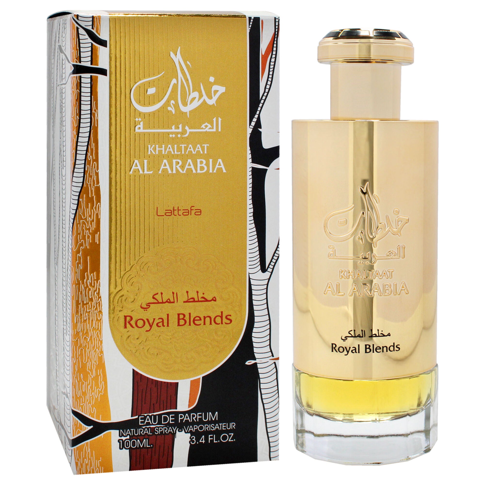 Khaltaat Al Arabia - Royal Blends by Lattafa for Unisex - 3.4 oz EDP Spray, Clear, alternate image number 2