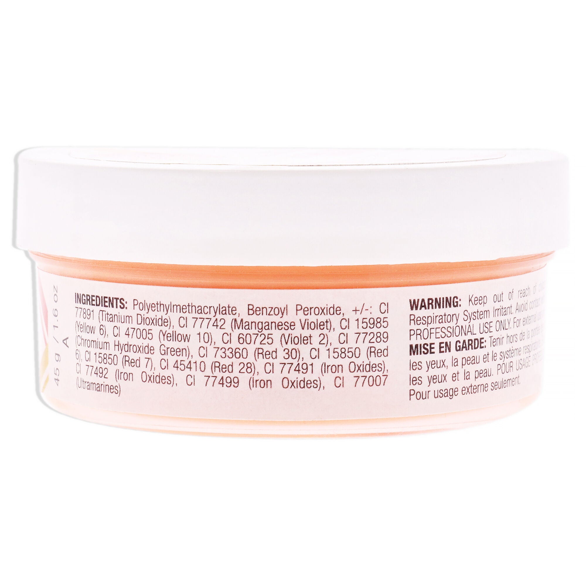Colour Acrylic Powder - Sherbert Orange by Cuccio PRO for Women - 1.6 oz Acrylic Powder, See Description, alternate image number 1