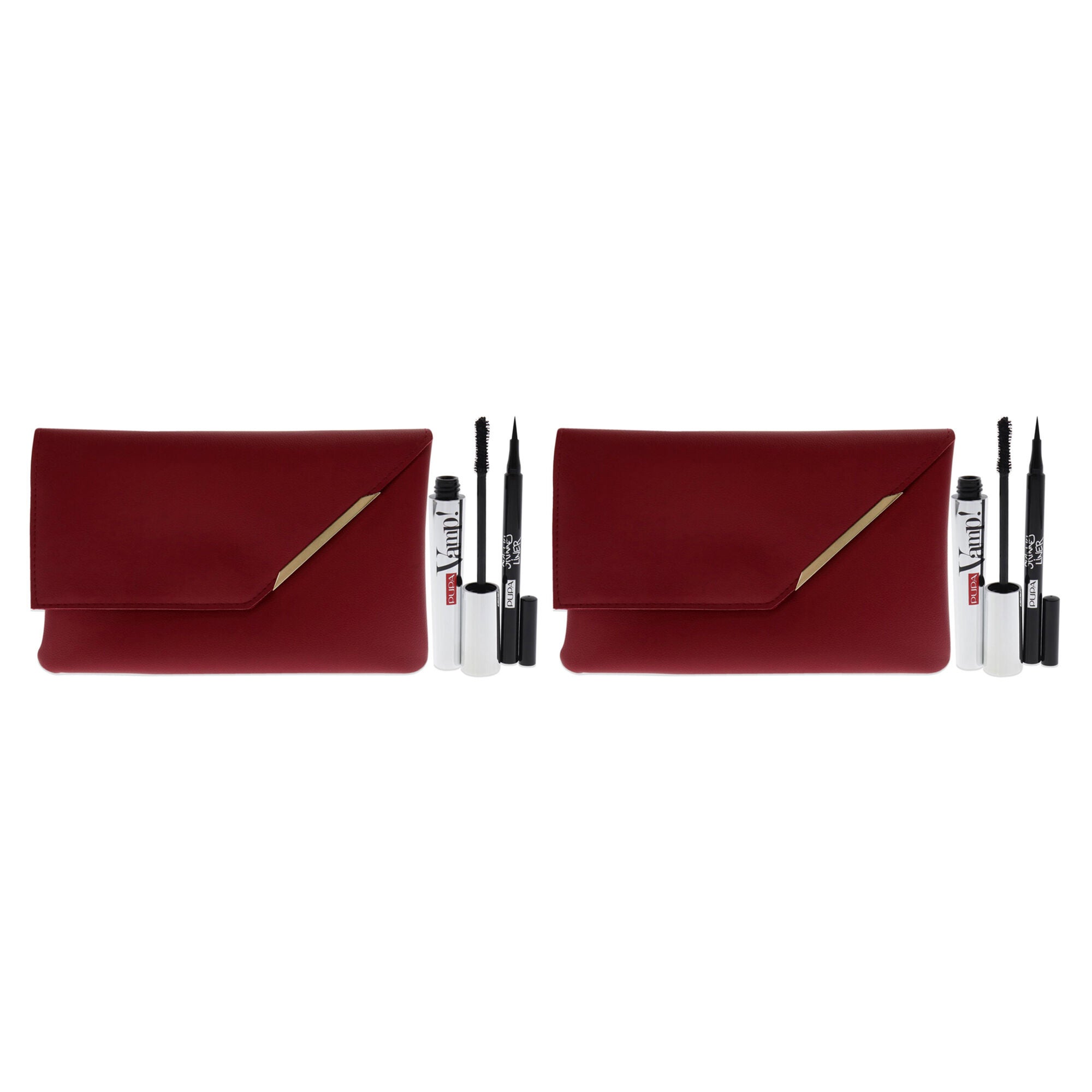 Vamp! and Skinny Liner Set by Pupa Milano for Women - 3 Pc 0.32oz Vamp! Mascara - 100 Black, 0.034oz Skinny Liner, Handy Bag - Pack of 2, , alternate image number 4