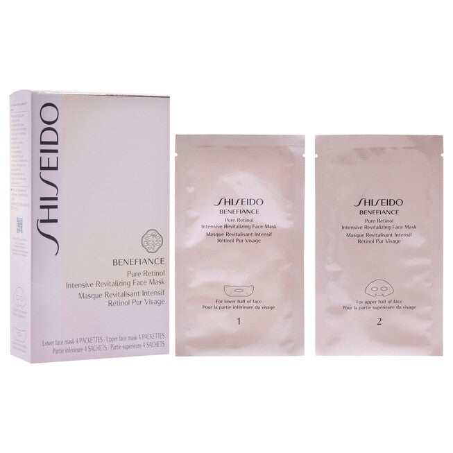 Benefiance Pure Retinol Intensive Revitalizing Face Mask by Shiseido for Unisex - 4 Pc Mask, , alternate image number null
