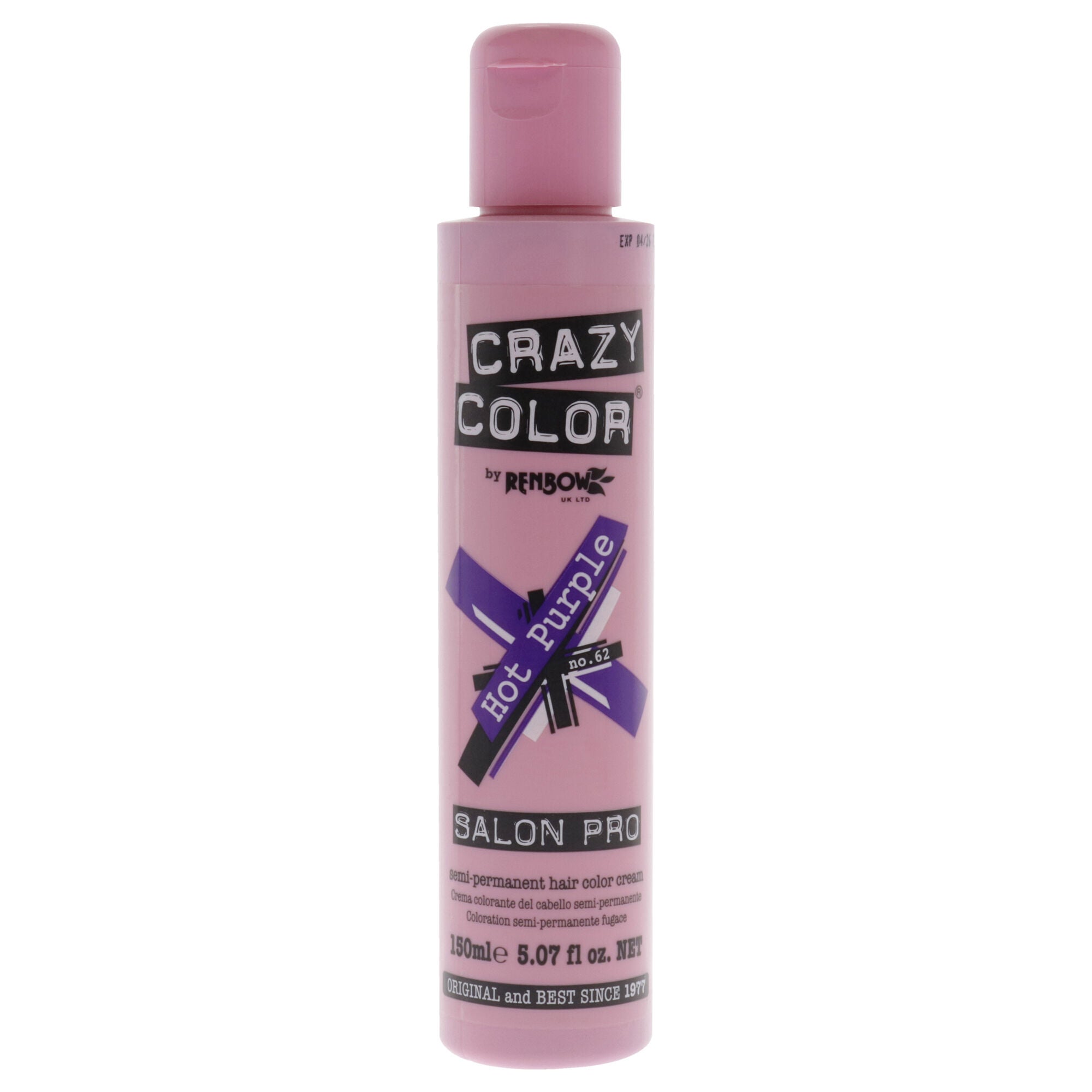 Crazy Color Salon Pro Semi Permanent Hair Color - 62 Hot Purple by ...