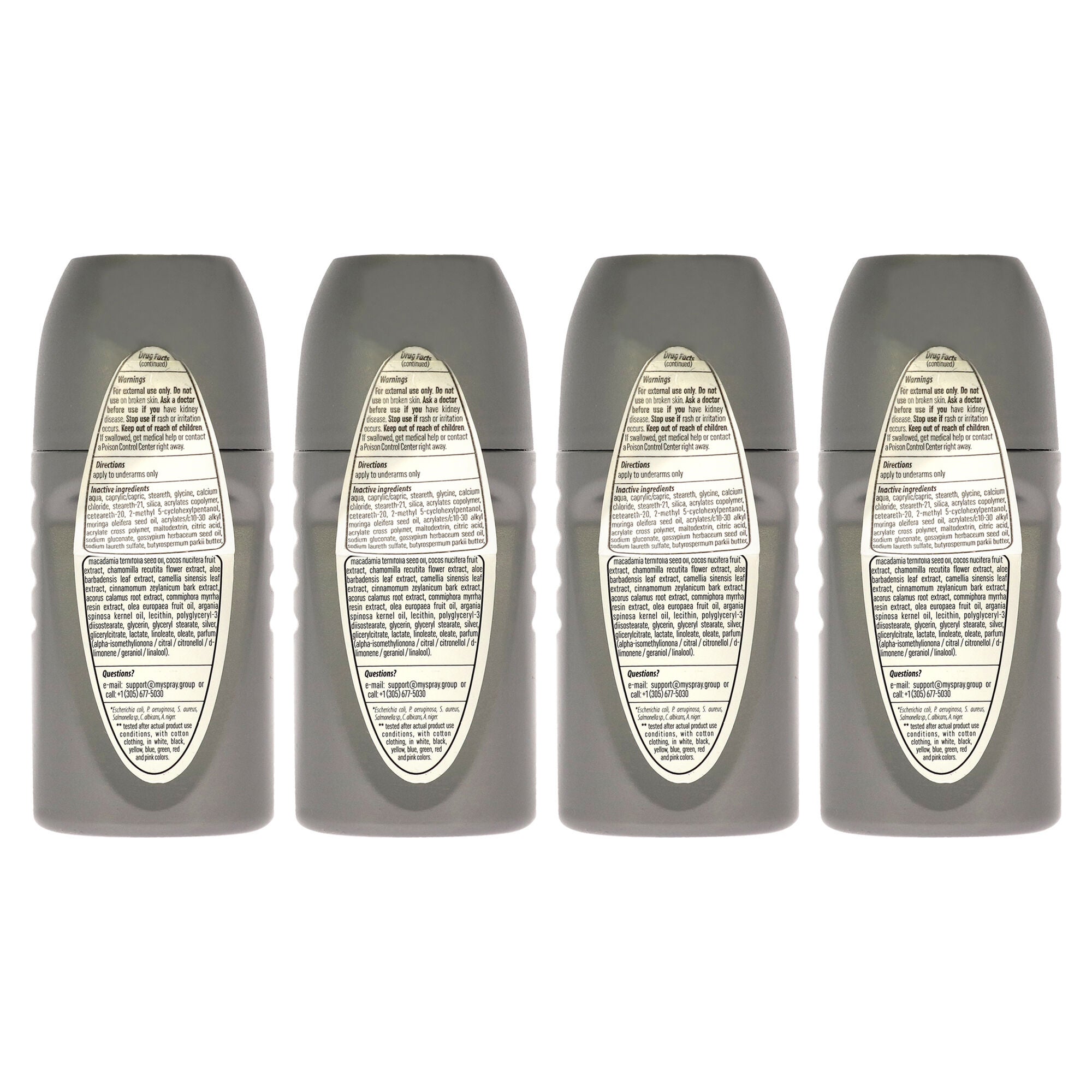 72 Hours Elements Antibac Antiperspirant Deodorant - Shine Silver by Above for Men - 1.7 oz Deodorant Roll-On - Pack of 4, , alternate image number 3