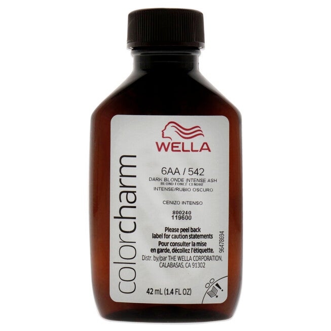 Color Charm Permanent Liquid Hair Color - 542 6AA Ash Blonde by Wella for Unisex - 1.42 oz Hair Color, NA, alternate image number null