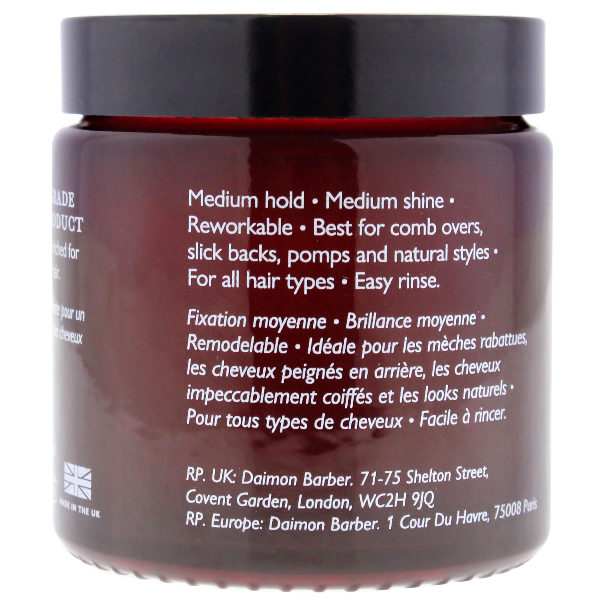 Original Pomade by Daimon Barber for Men - 3.53 oz Pomade, See Description, alternate image number 1