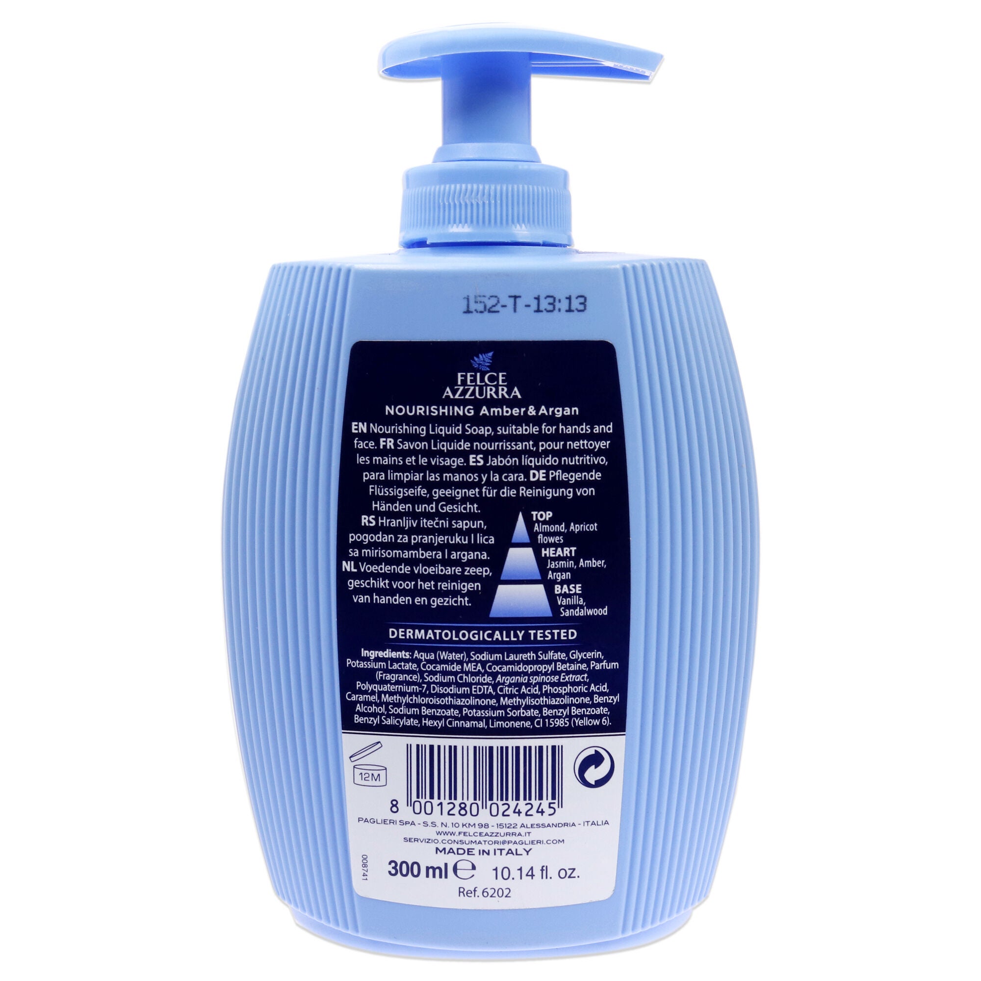 Nourishing by Felce Azzurra for Unisex - 10.14 oz Liquid Soap, See Description, alternate image number 1