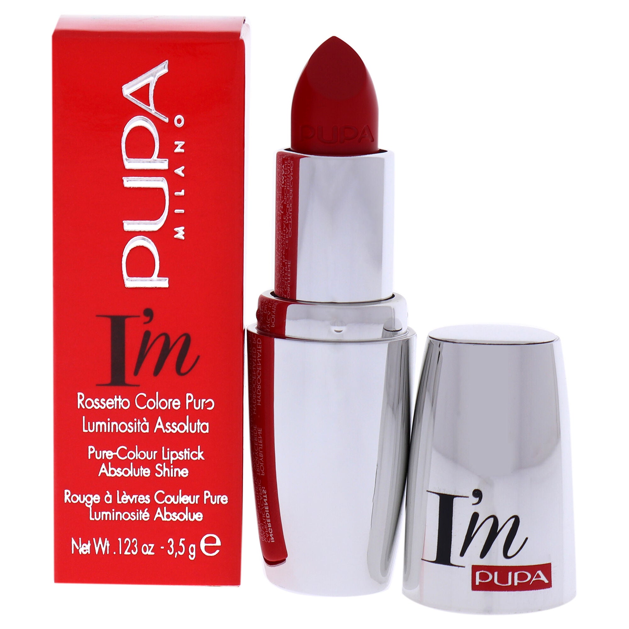 I Am Pure-Colour Lipstick - 303 Flamboyant Orange by Pupa Milano for Women - 0.123 oz Lipstick, See Description, hi-res image number 0