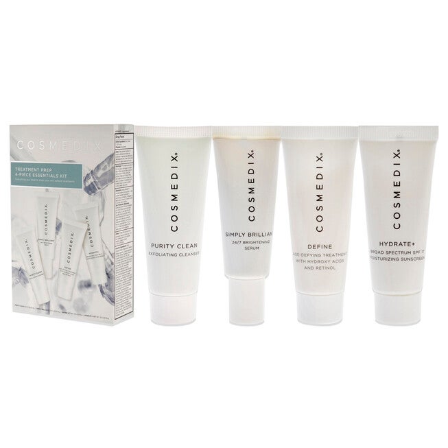 Treatment Prep Essentials Kit by Cosmedix for Unisex - 4 Pc 0.5oz Purity Clean, 0.5oz Simply Brilliant, 0.5oz Define, 0.5oz Hydrate Plus, NA, alternate image number null