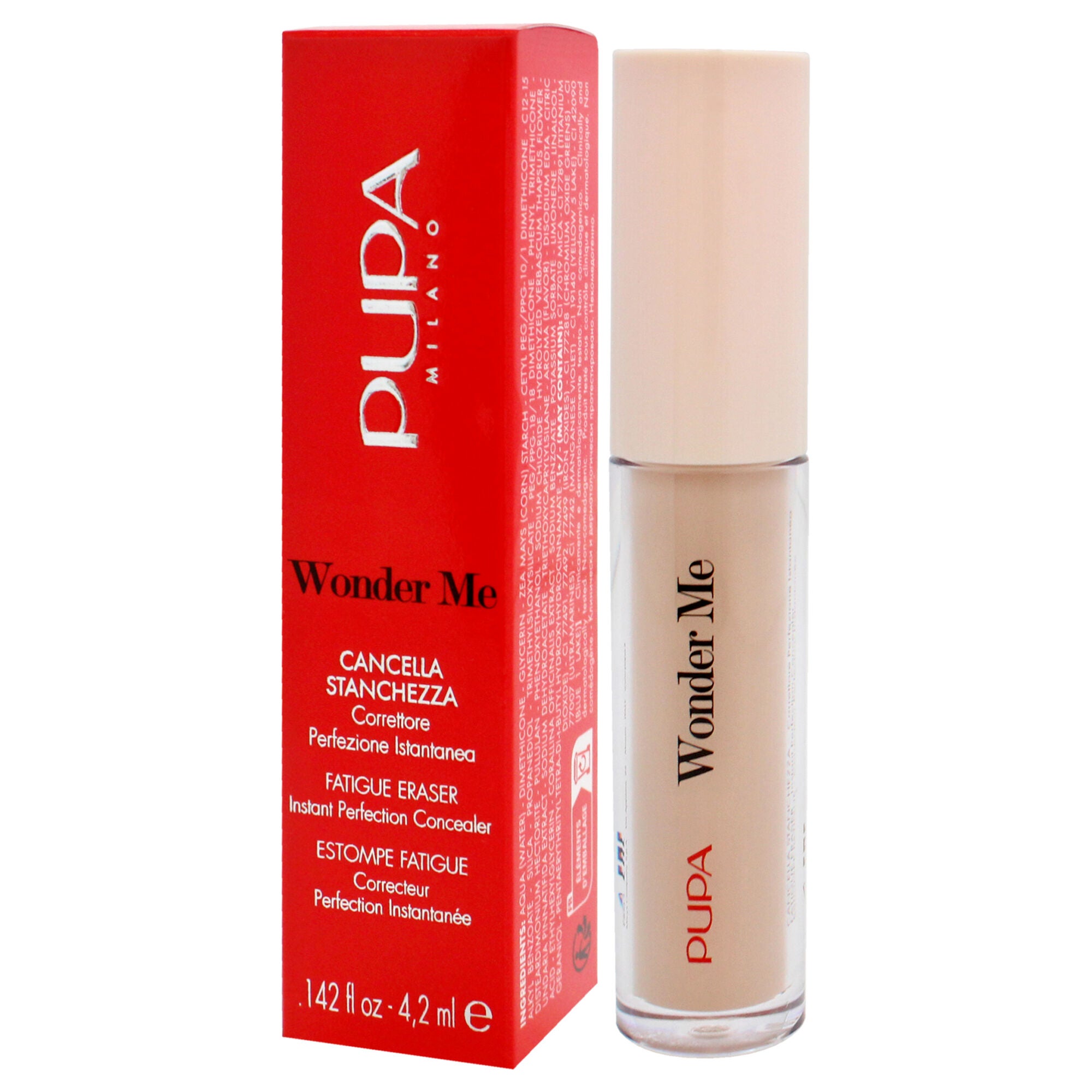 Wonder Me Fatigue Eraser - 020 Medium Gold Beige by Pupa Milano for Women - 0.142 oz Concealer, See Description, alternate image number 3