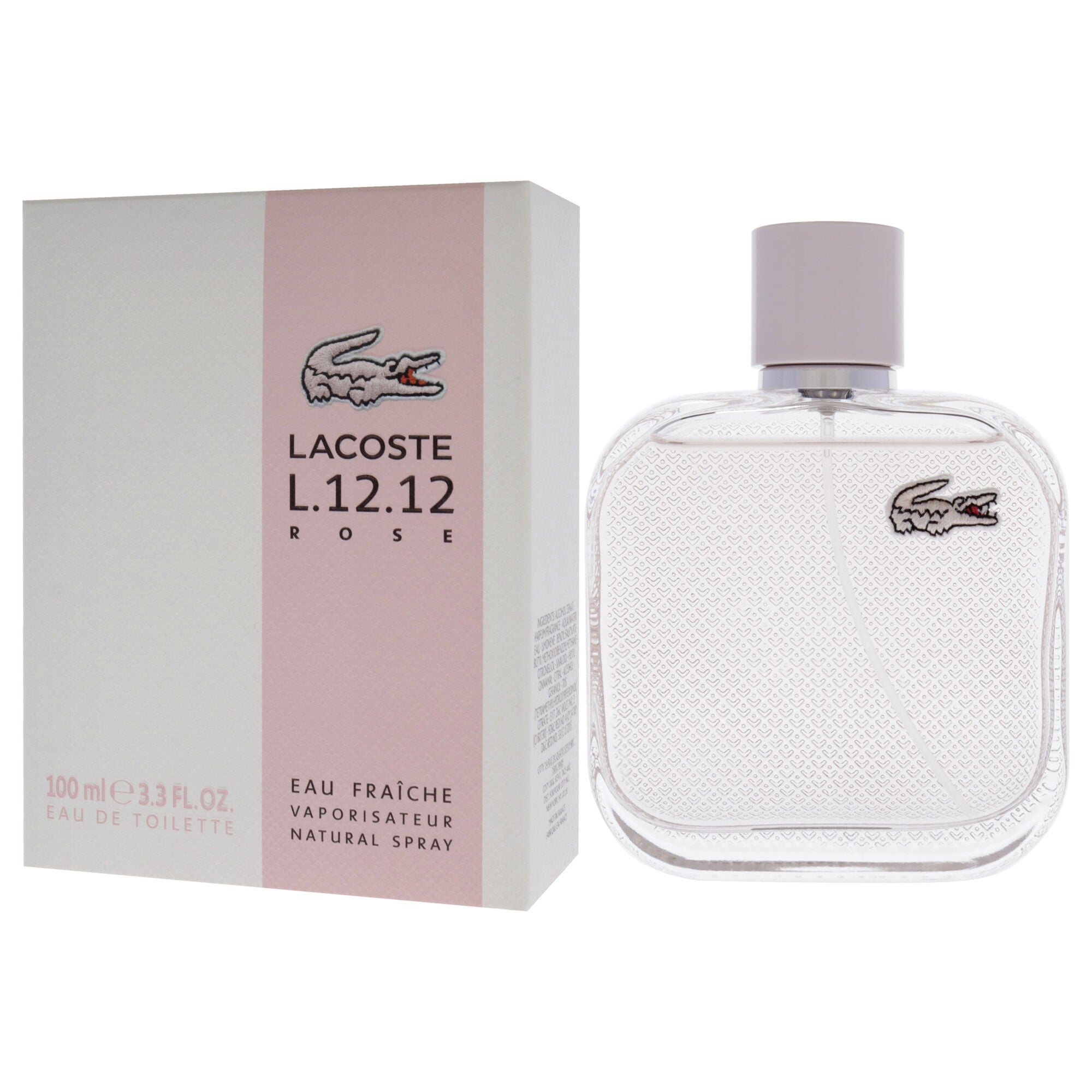 Lacoste Eau De L.12.12 Rose Eau Fraiche by Lacoste for Women - 3.3 oz EDT Spray, , alternate image number 8