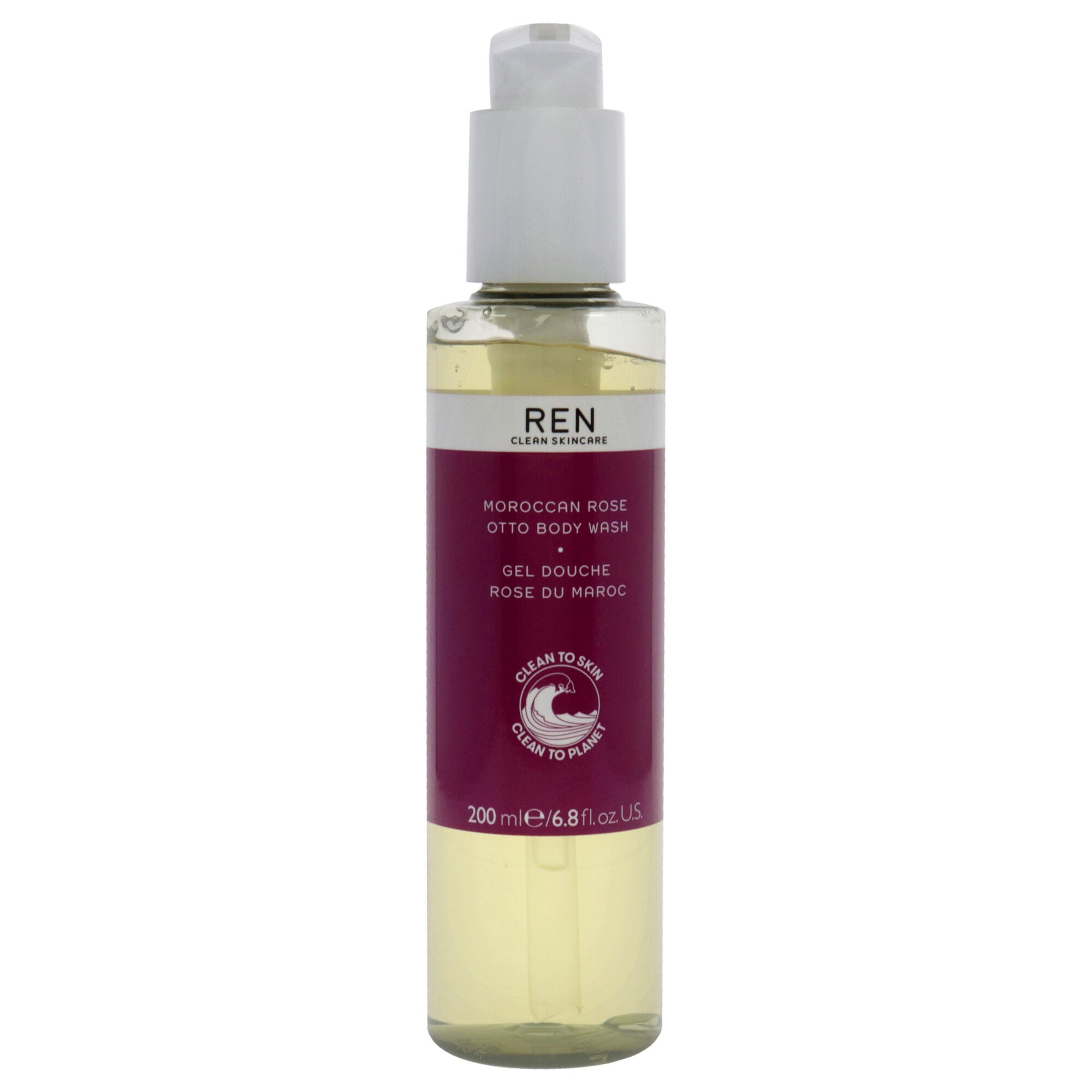 Moroccan Rose Otto Body Wash by REN for Unisex - 6.8 oz Body Wash, See Description, hi-res image number 0
